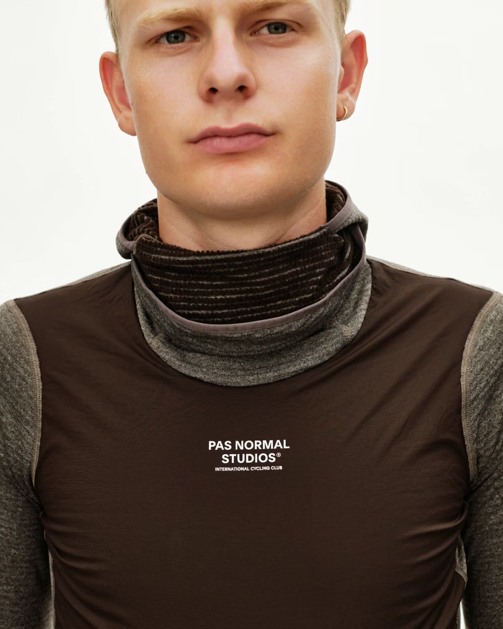 MEN'S THERMAL WINDPROOF BASELAYER - DARK COFFEE