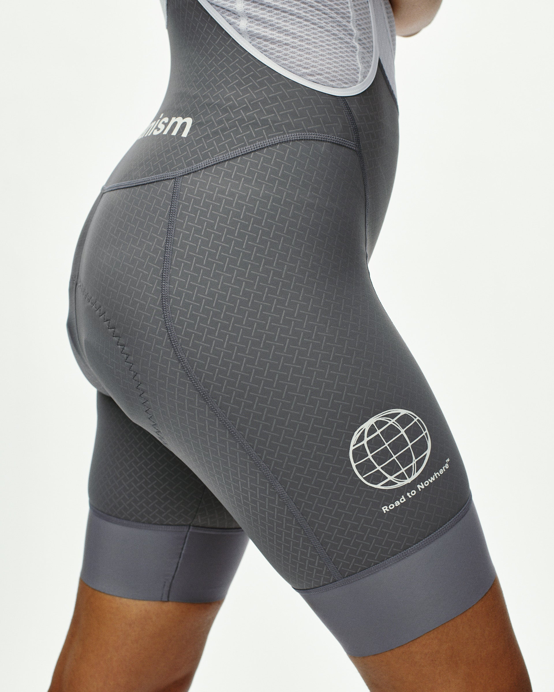 WOMEN'S MECHANISM LOGO BIBS - MEDIUM GREY