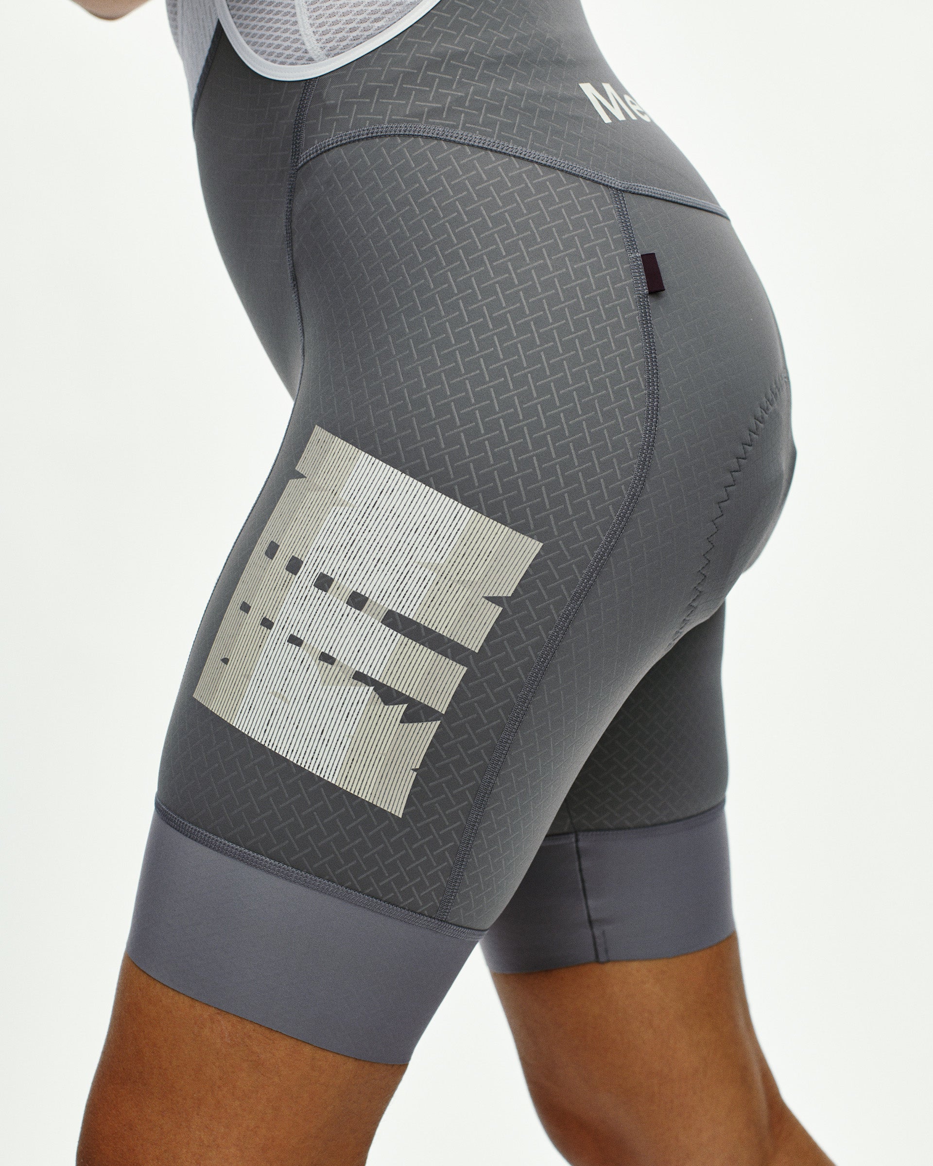 WOMEN'S MECHANISM LOGO BIBS - MEDIUM GREY