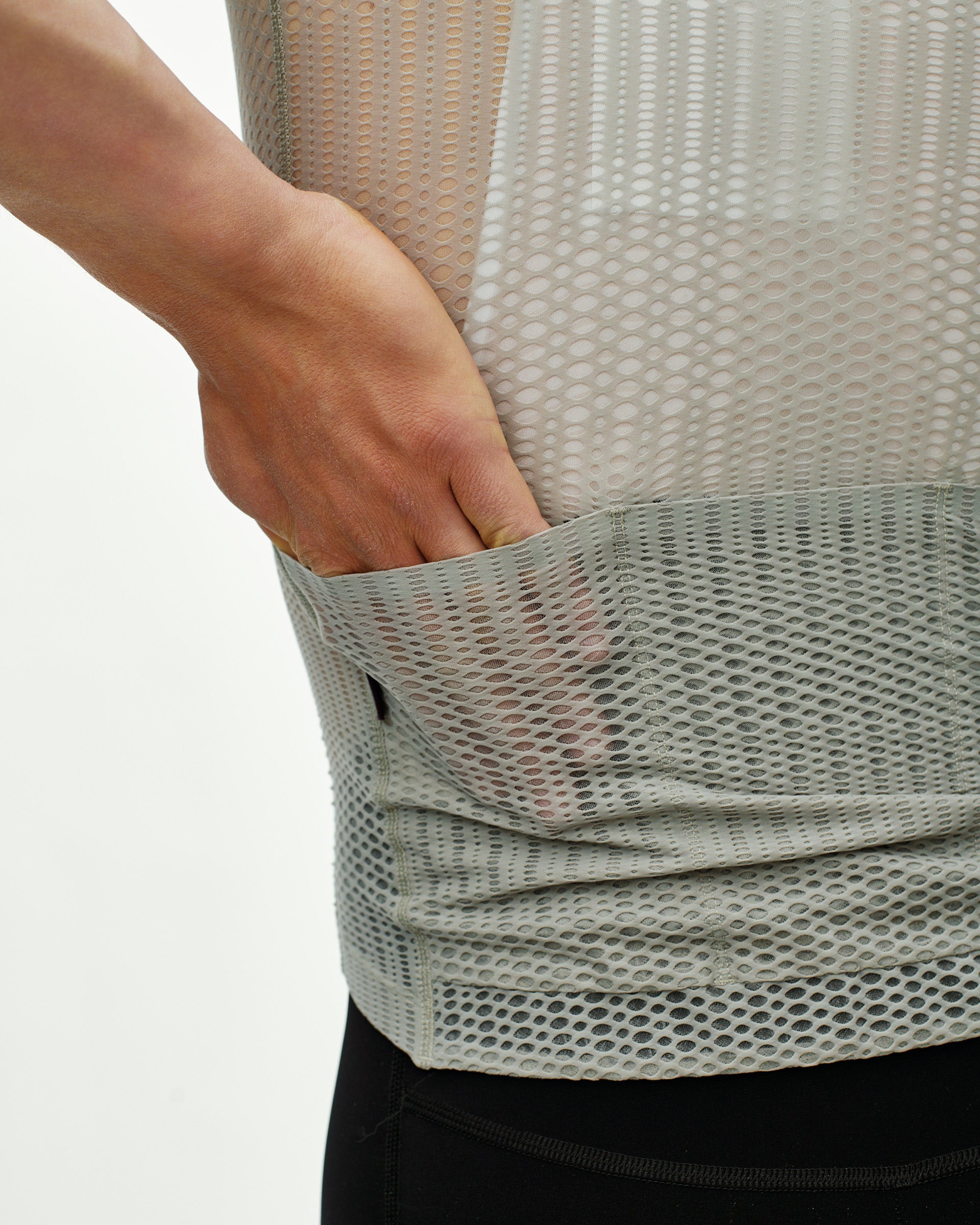 MEN'S PAS MECHANISM PRO ZIPLESS JERSEY - LIGHT GREY