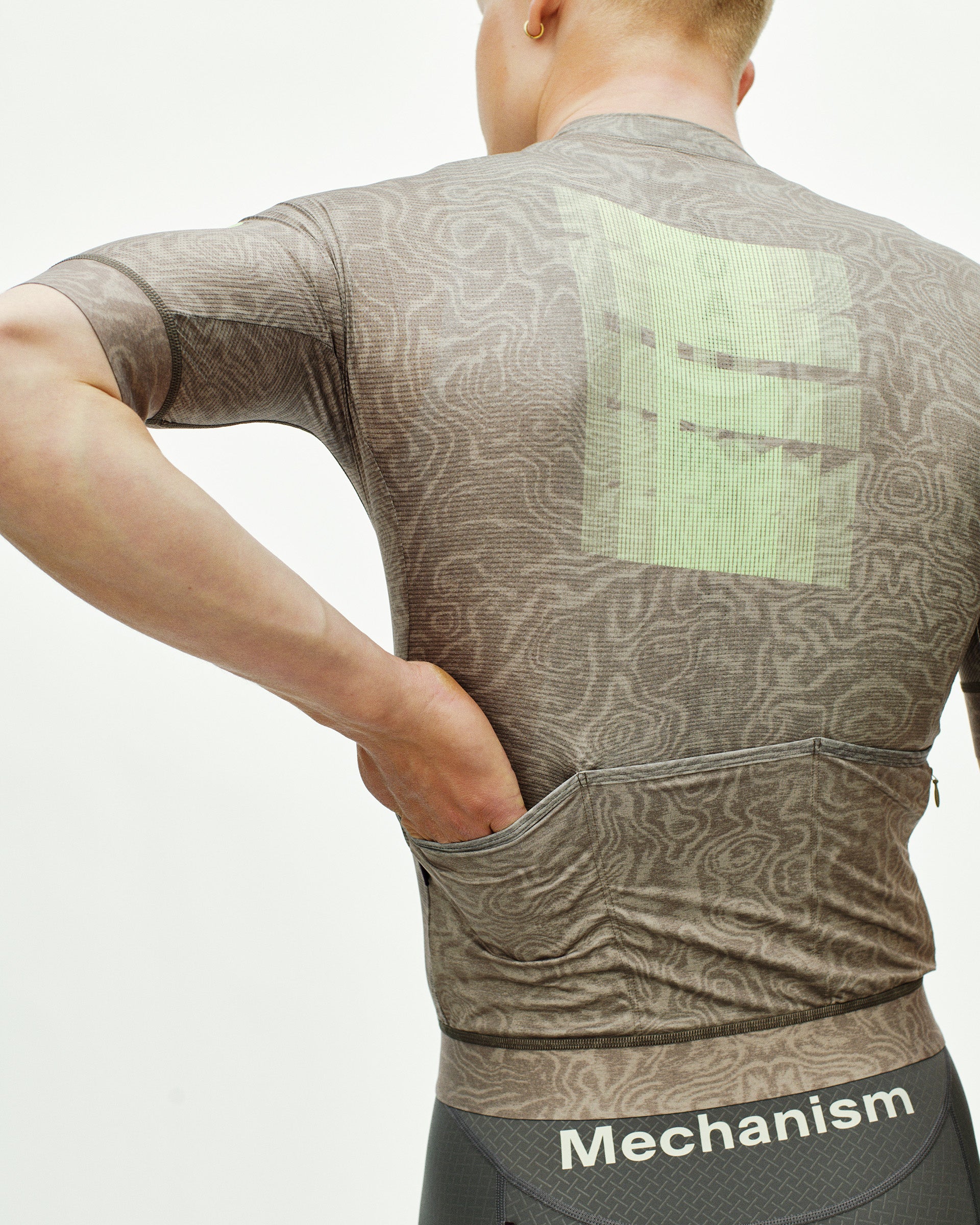 MEN'S MECHANISM LOGO JERSEY - AOP RTN EARTH