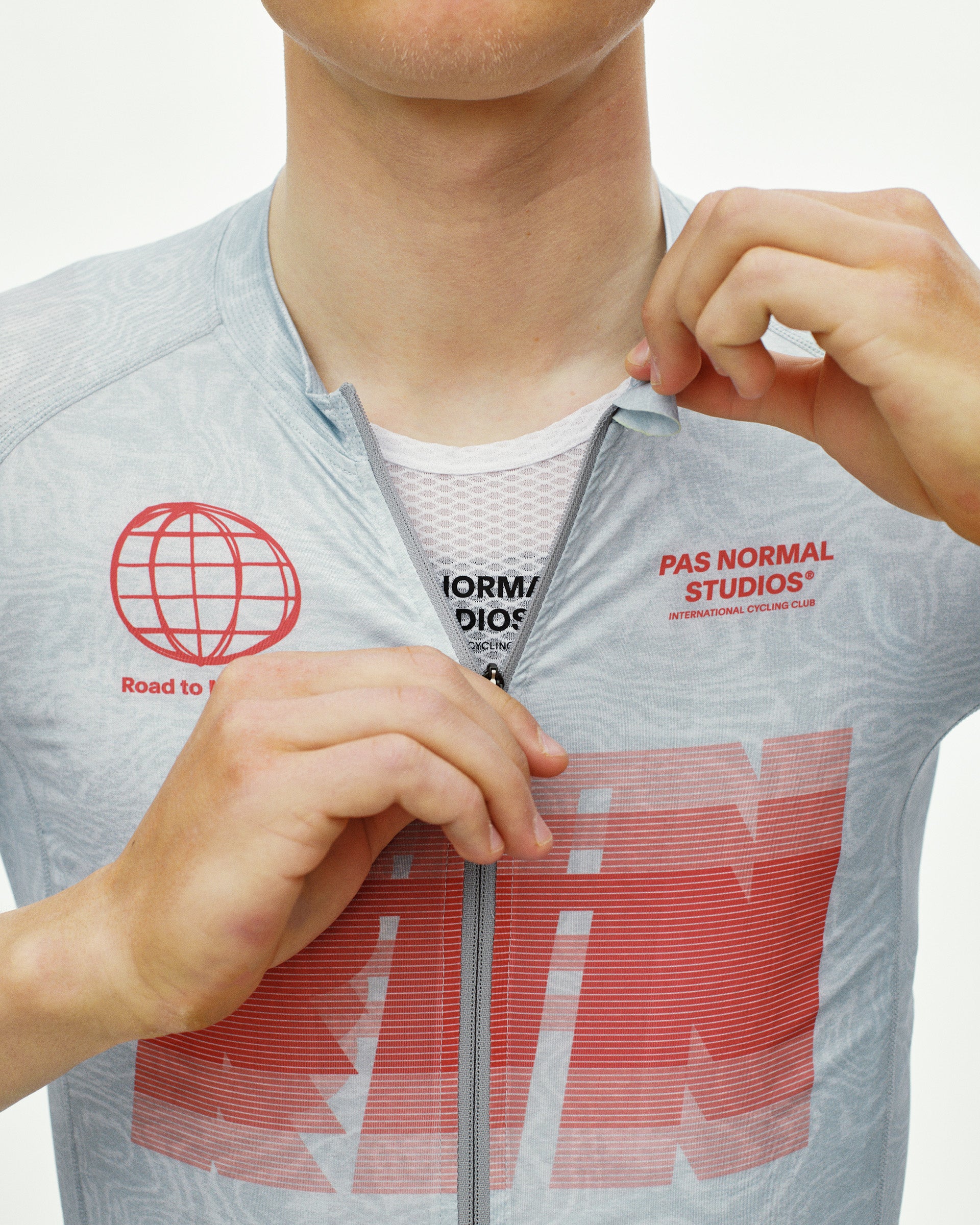 MEN'S MECHANISM LOGO JERSEY - AOP RTN LIGHT AQUA