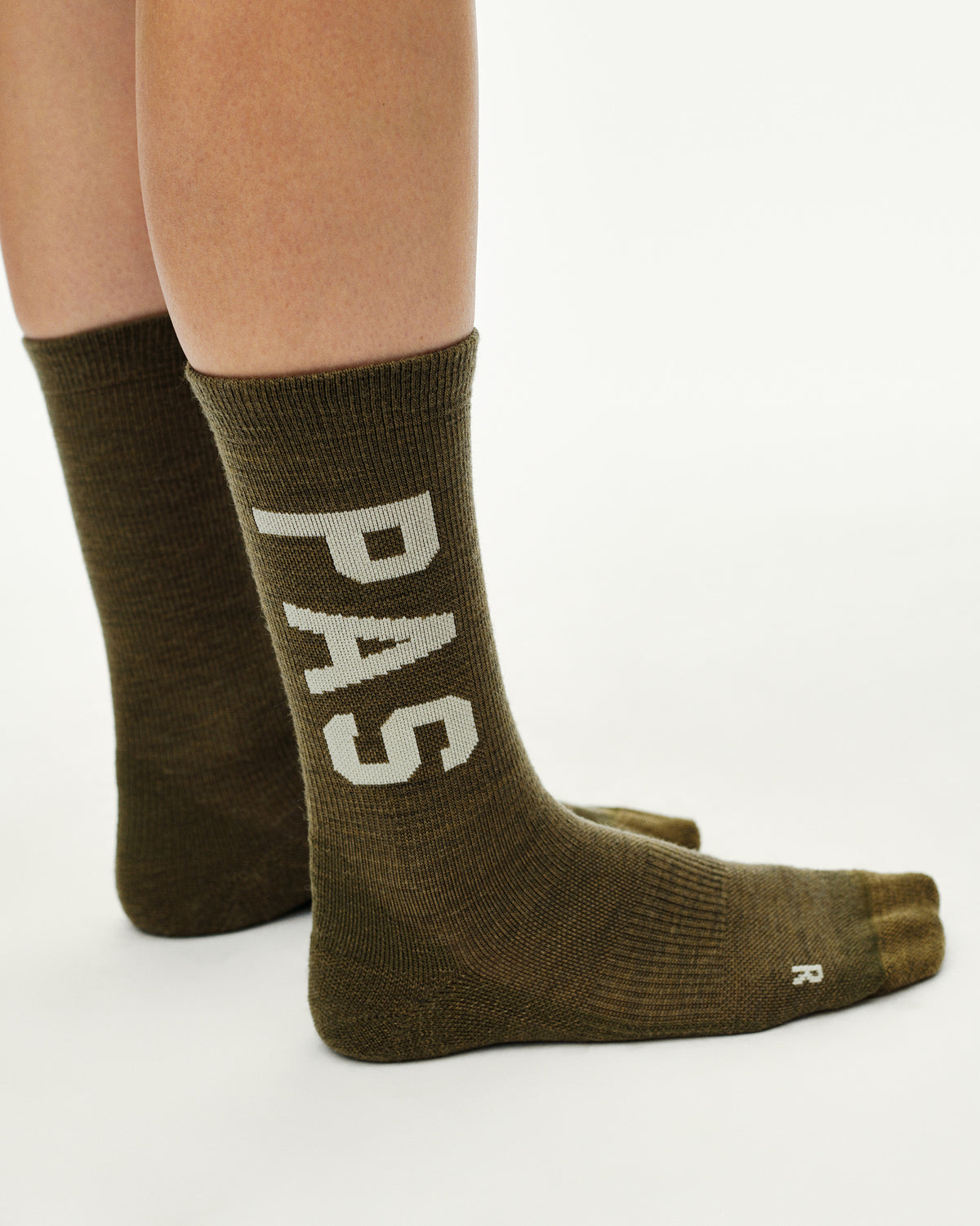 PAS THERMAL WOOL SOCKS - MOSS BROWN