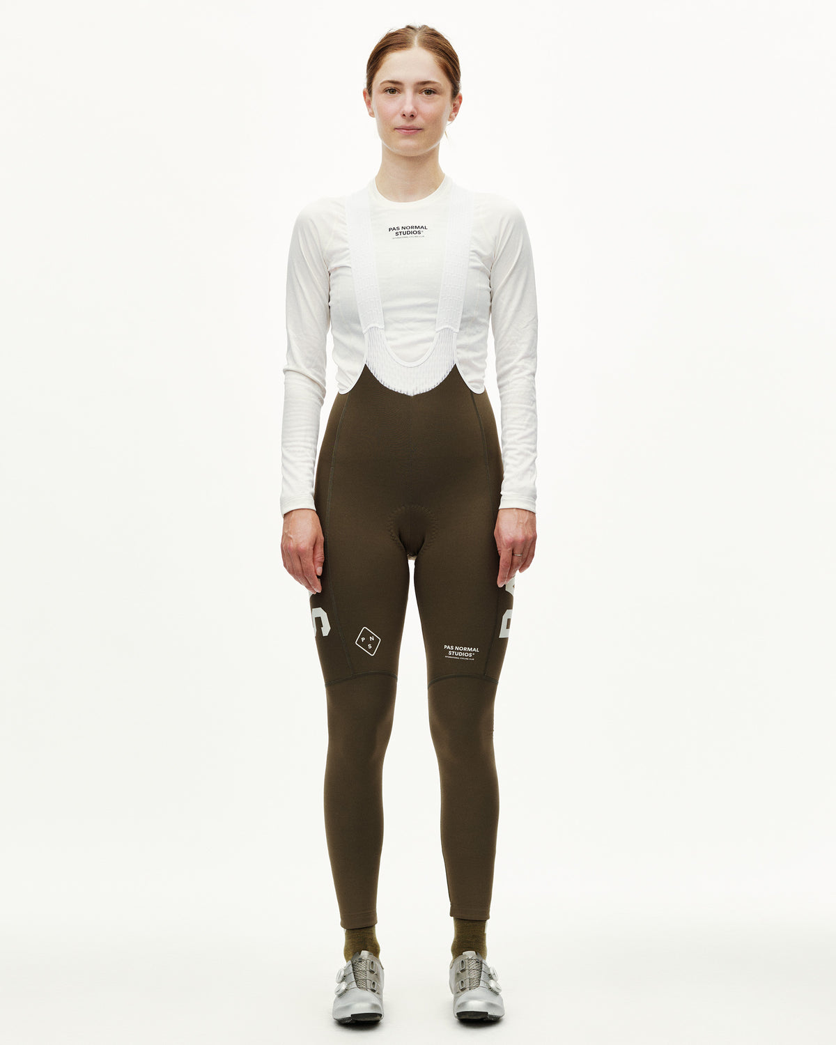 WOMEN'S PAS MECHANISM THERMAL LONG BIBS - DARK EARTH