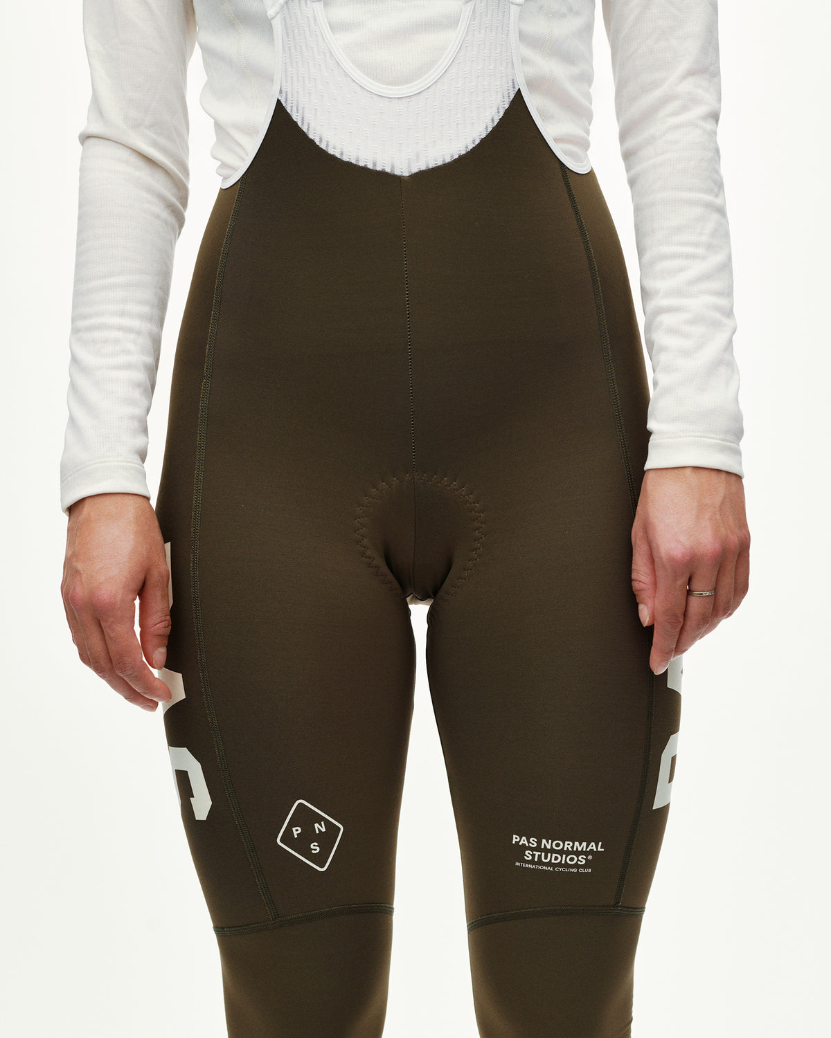 WOMEN'S PAS MECHANISM THERMAL LONG BIBS - DARK EARTH