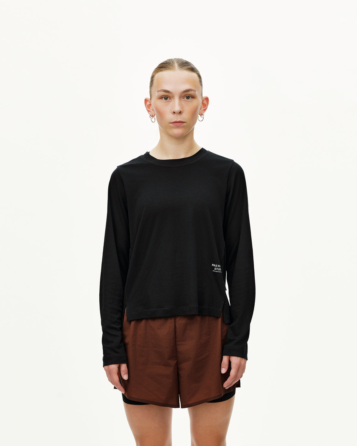 WOMEN'S BALANCE LS SHIRT - BLACK