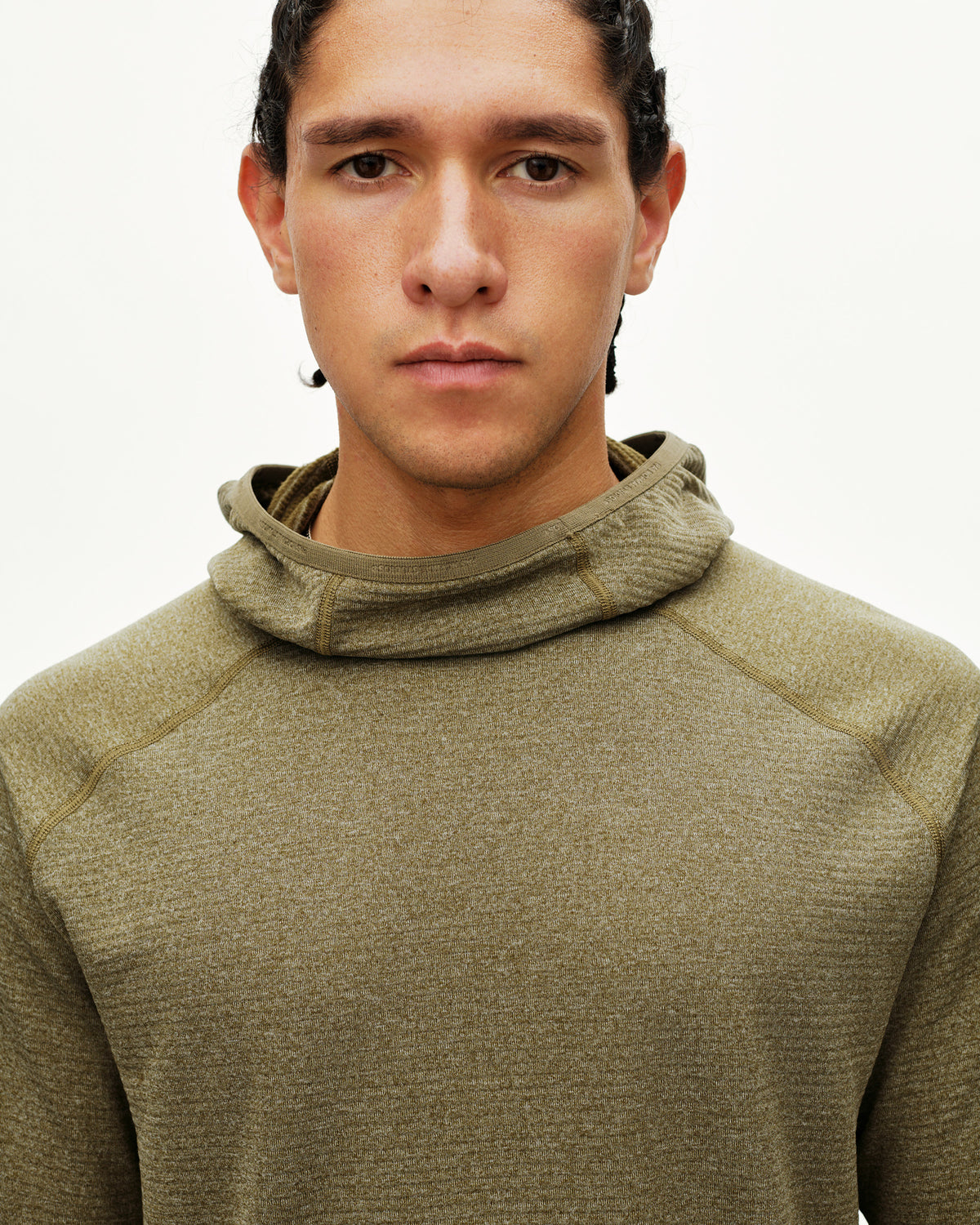 BALANCE THERMAL HOODIE - MOSS BROWN