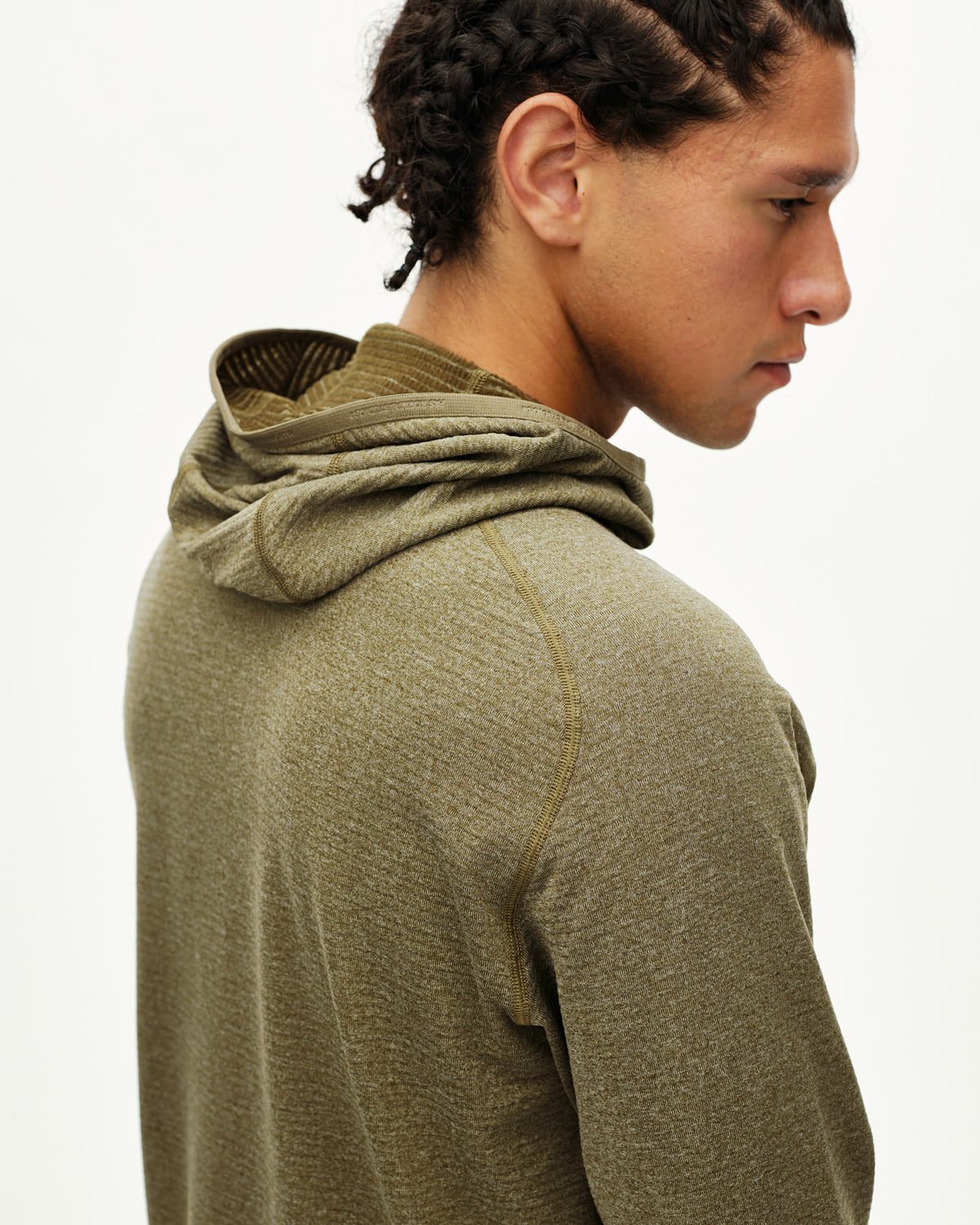 BALANCE THERMAL HOODIE - MOSS BROWN