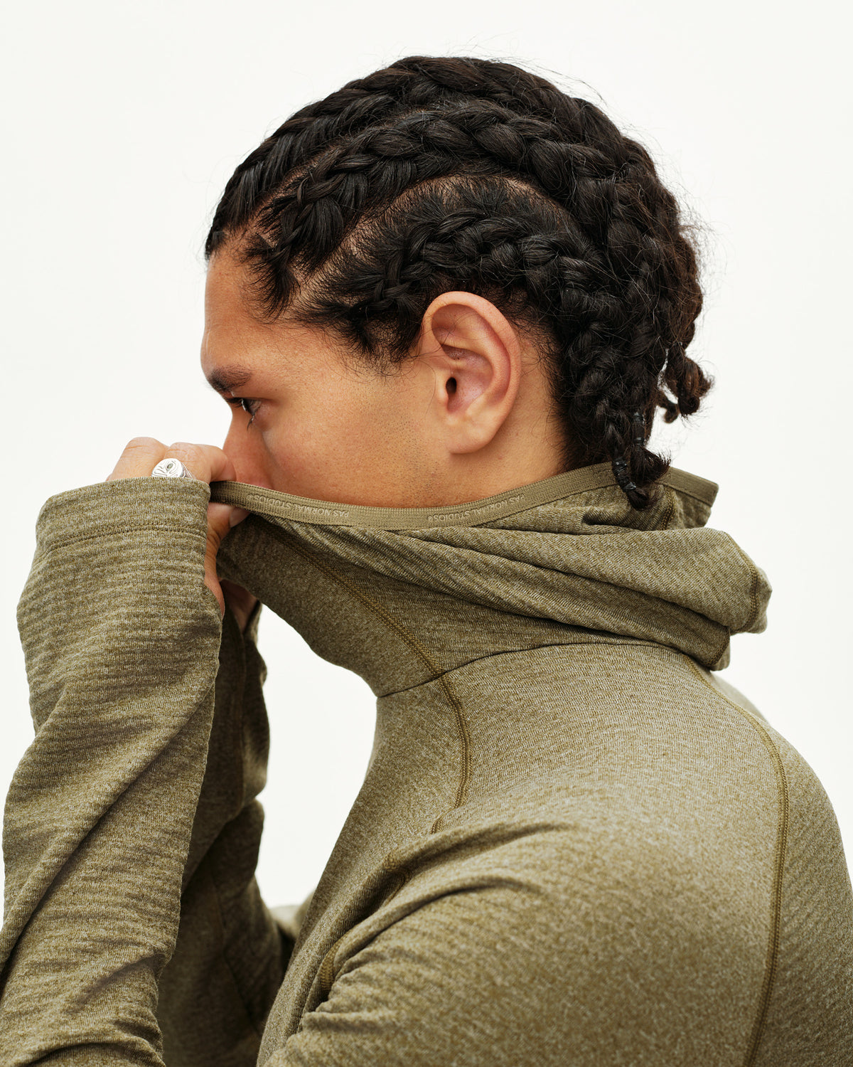 BALANCE THERMAL HOODIE - MOSS BROWN