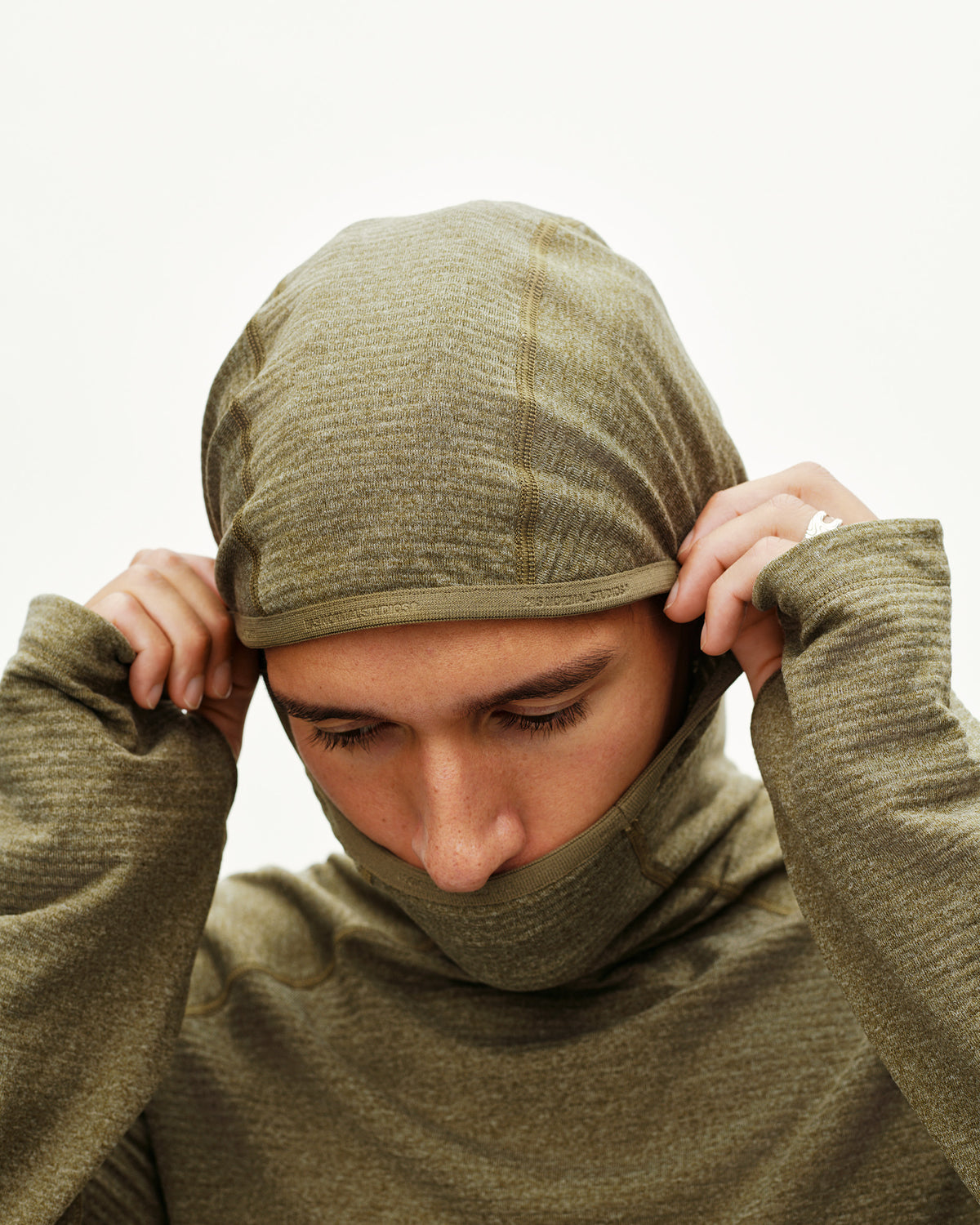 BALANCE THERMAL HOODIE - MOSS BROWN