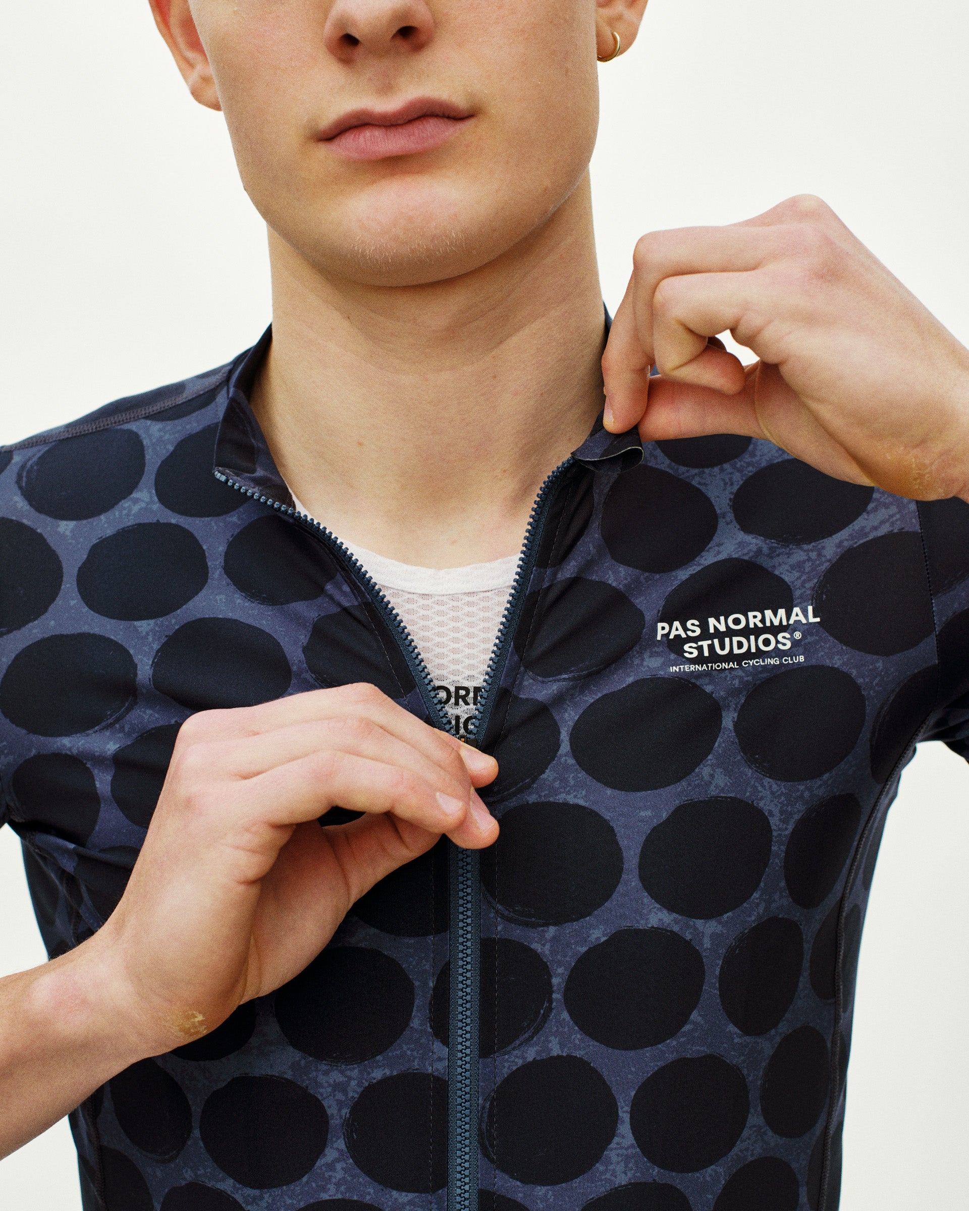 ESSENTIAL JERSEY - DOT DARK NAVY