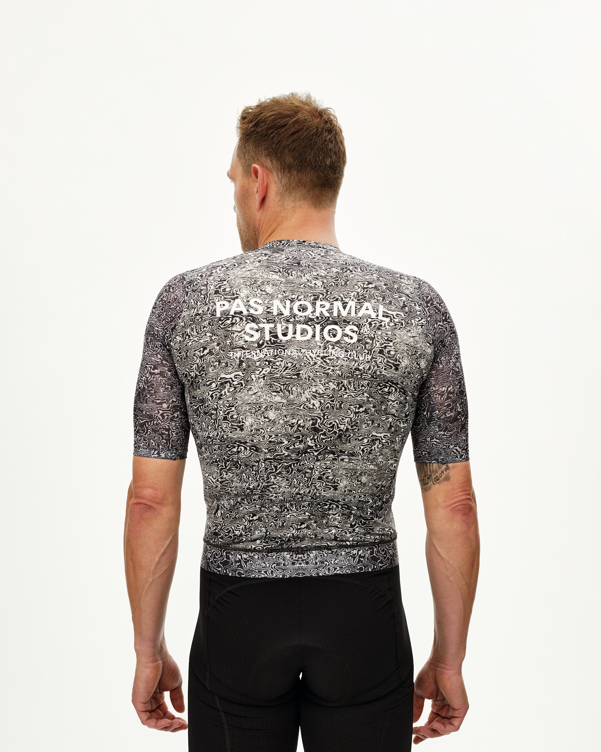ESSENTIAL LIGHT JERSEY - AOP GRAIN OFF WHITE