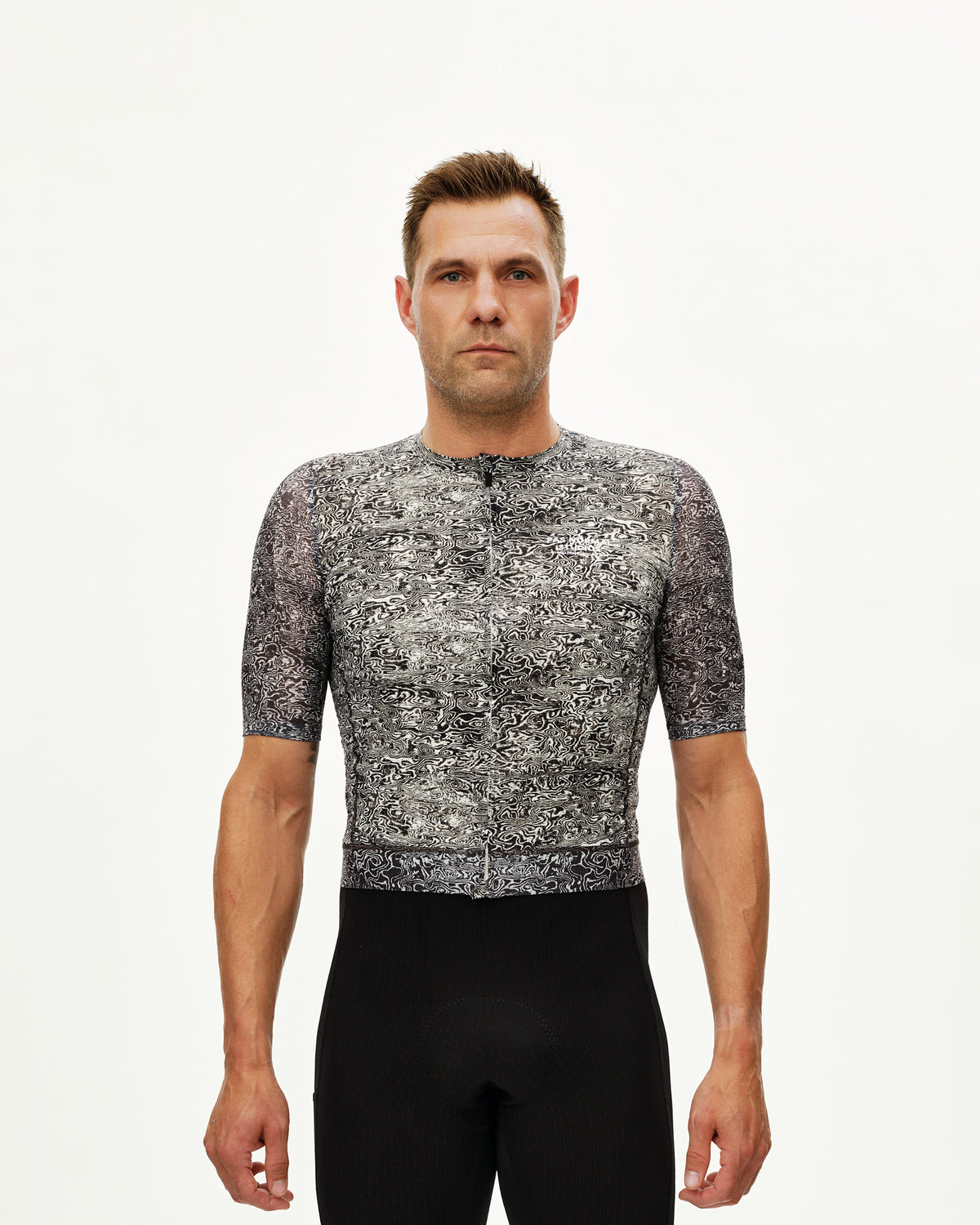 ESSENTIAL LIGHT JERSEY - AOP GRAIN OFF WHITE