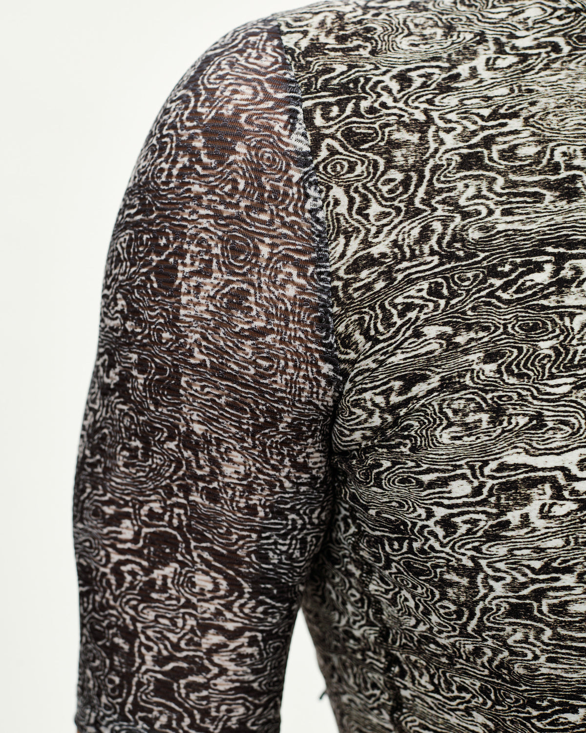 ESSENTIAL LIGHT JERSEY - AOP GRAIN OFF WHITE