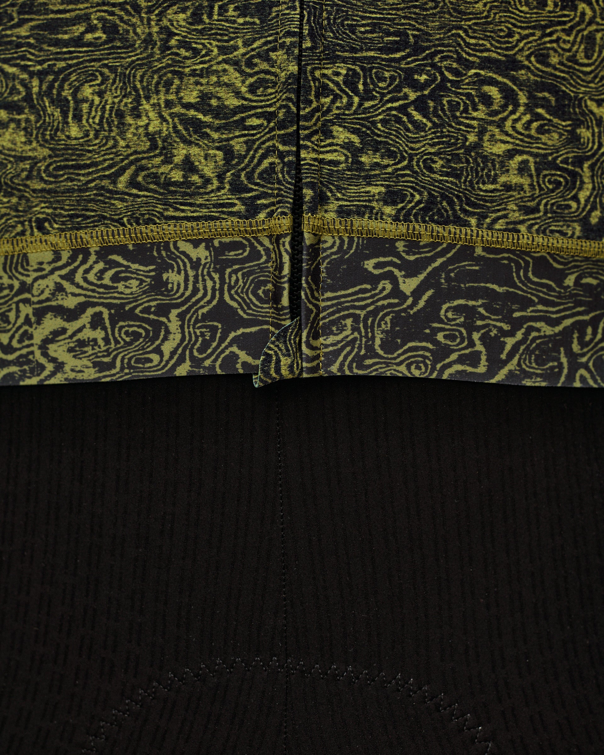ESSENTIAL LIGHT LONGSLEEVE JERSEY - AOP GRAIN DARK LIME