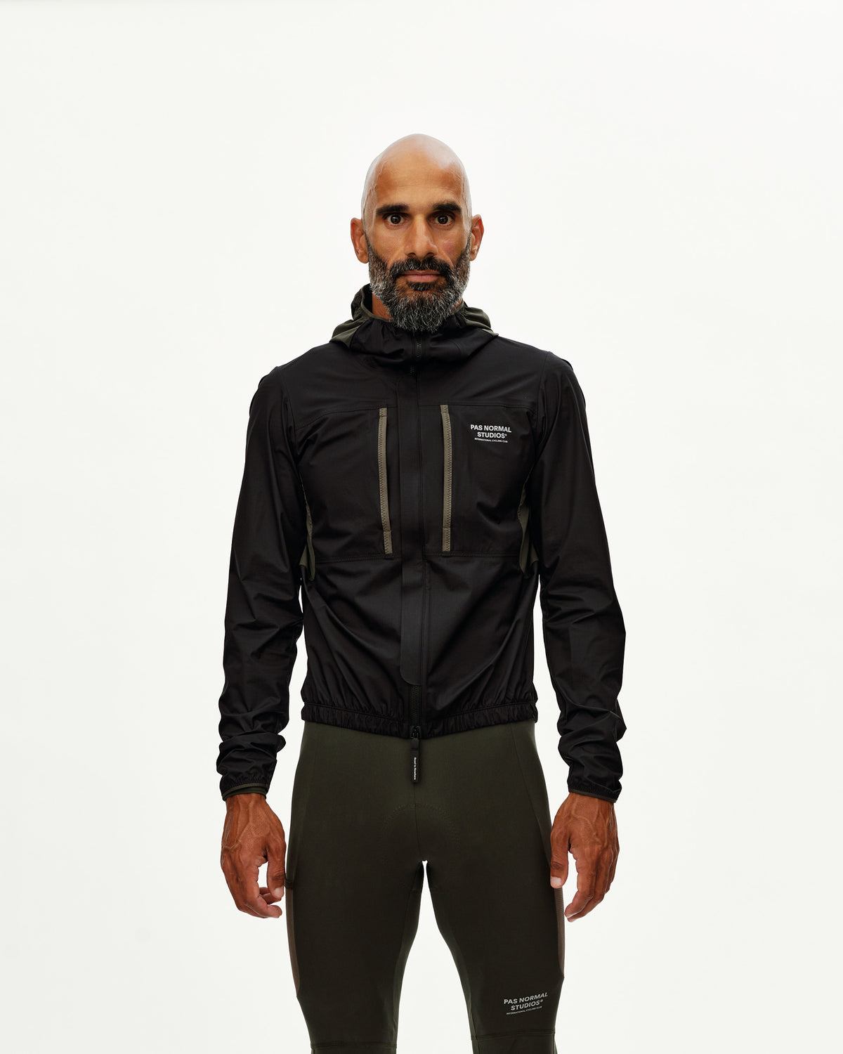 ESCAPISM HOODED LIGHTWEIGHT JACKET - BLACK