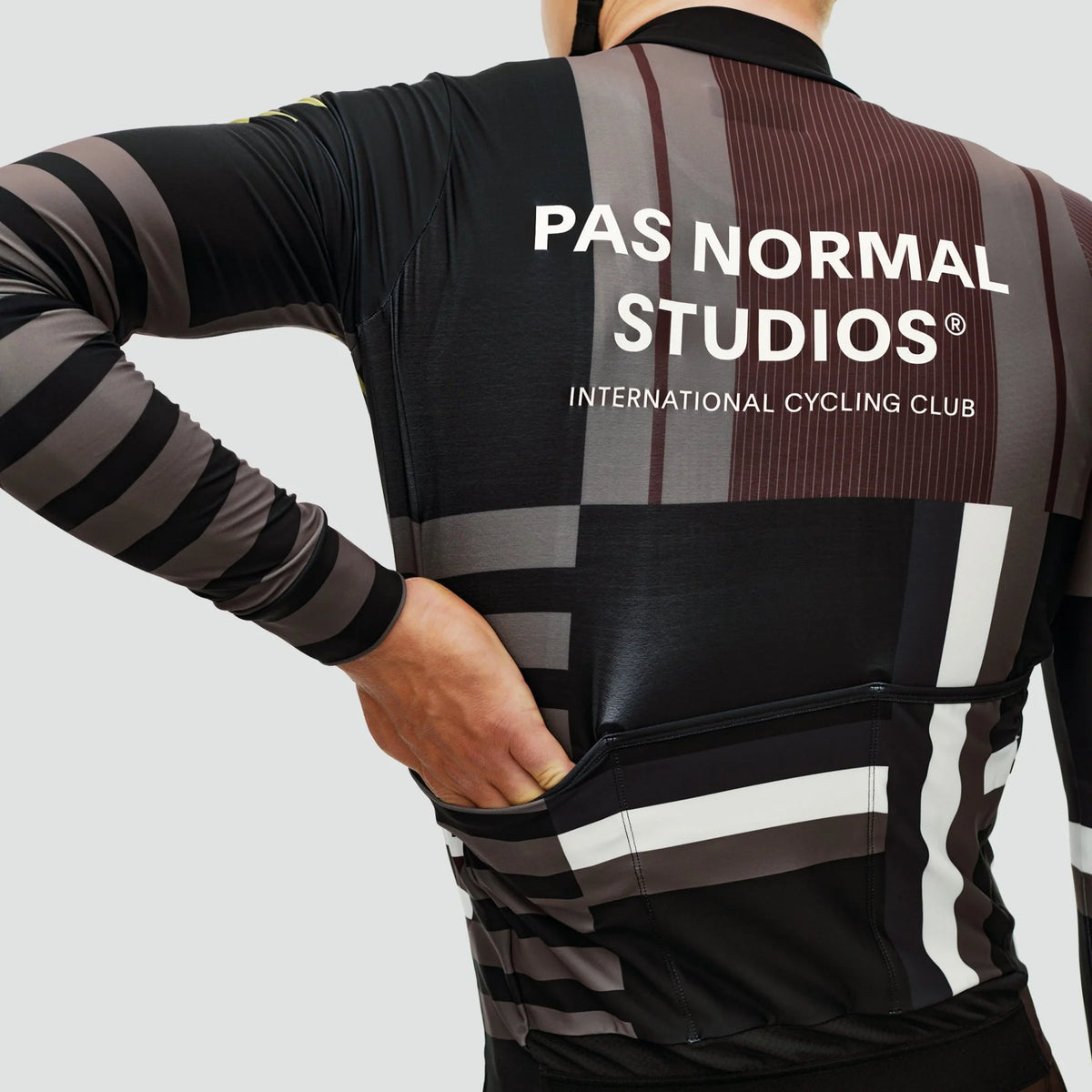 MECHANISM LONG SLEEVE JERSEY - AOP INTERNATIONAL DARK OLIVE