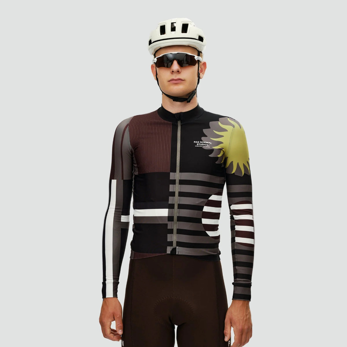 MECHANISM LONG SLEEVE JERSEY - AOP INTERNATIONAL DARK OLIVE