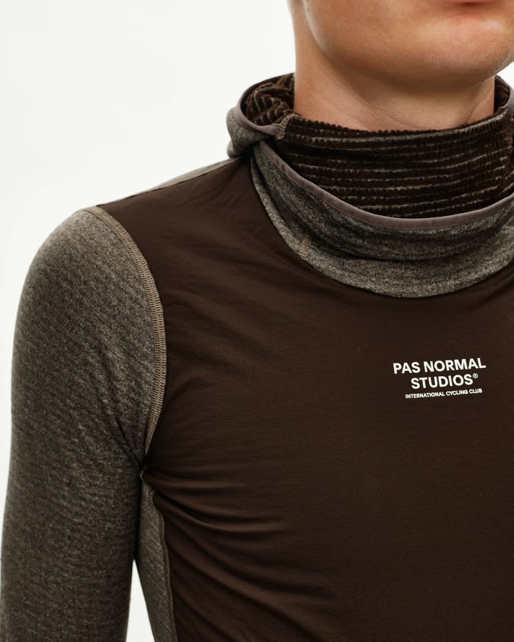 MEN'S THERMAL WINDPROOF BASELAYER - DARK COFFEE