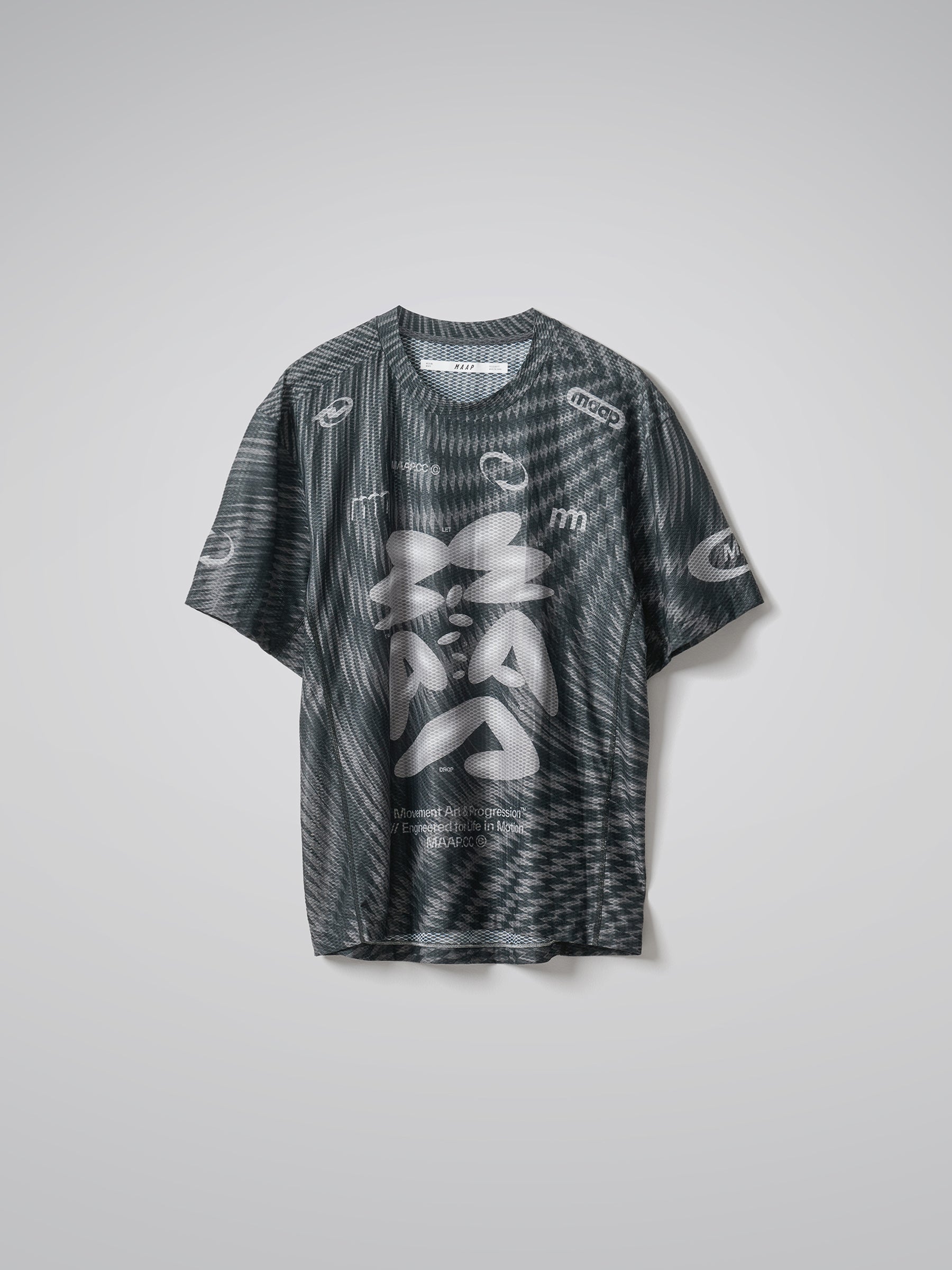 SPECTRUM AIR MESH TEE - CARBON BLACK