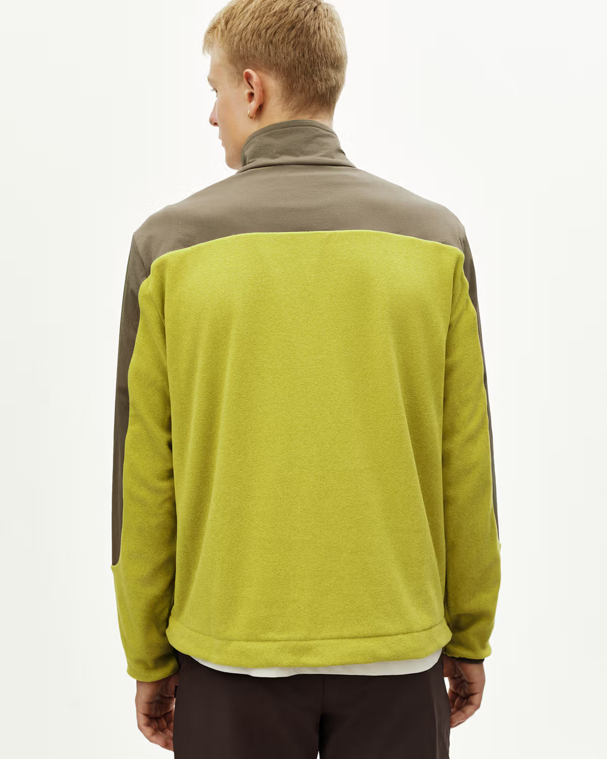 OFF-RACE LIGHT FLEECE HALF-ZIP - MOSS GREEN