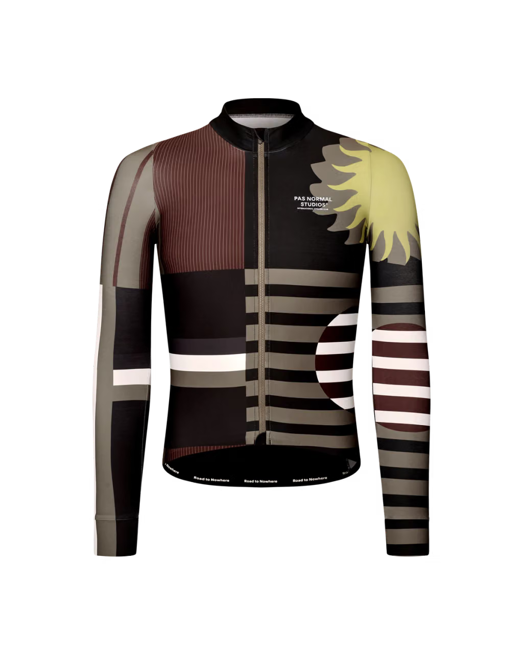 MECHANISM LONG SLEEVE JERSEY - AOP INTERNATIONAL DARK OLIVE