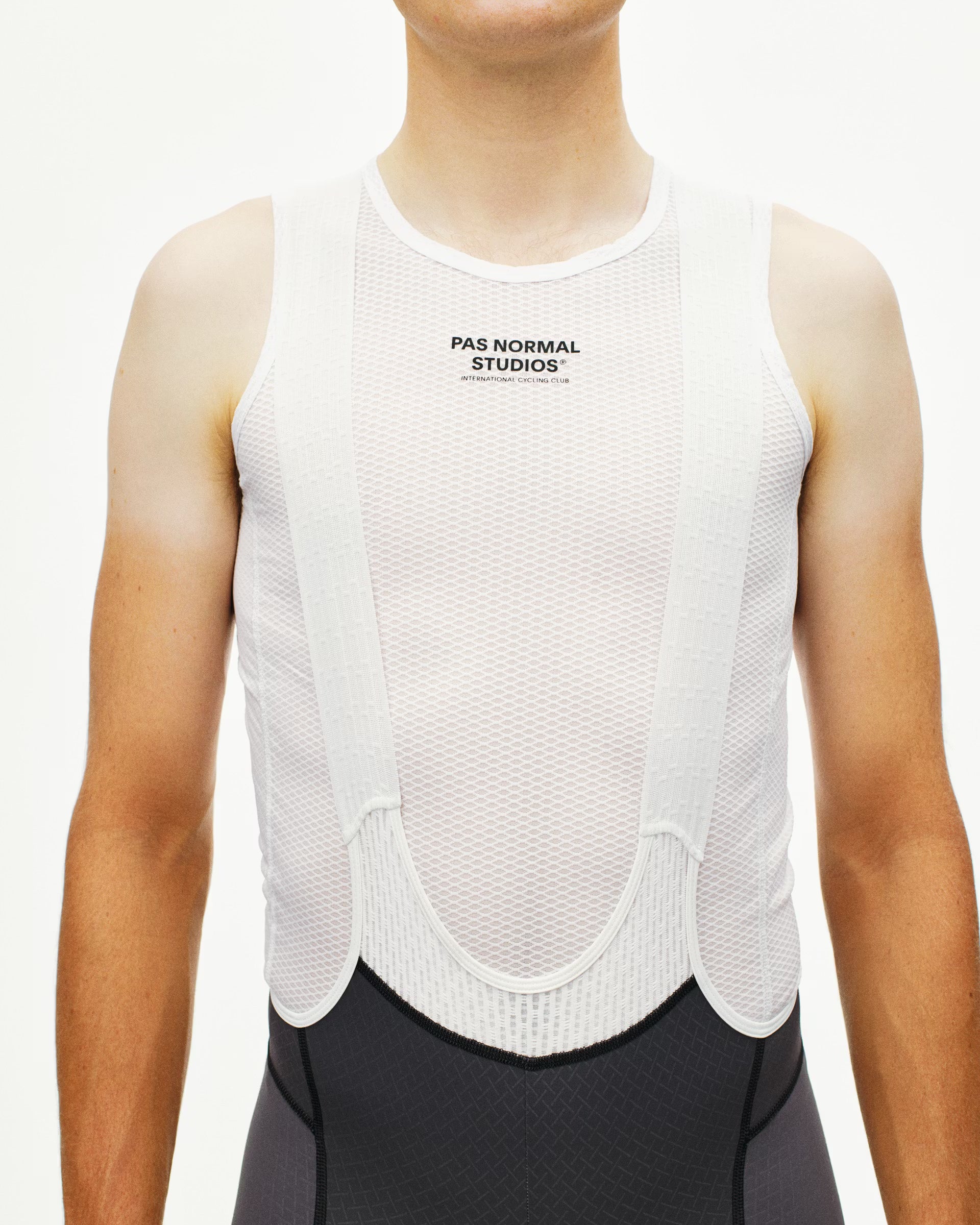MEN'S SLEEVELESS BASELAYER - WHITE