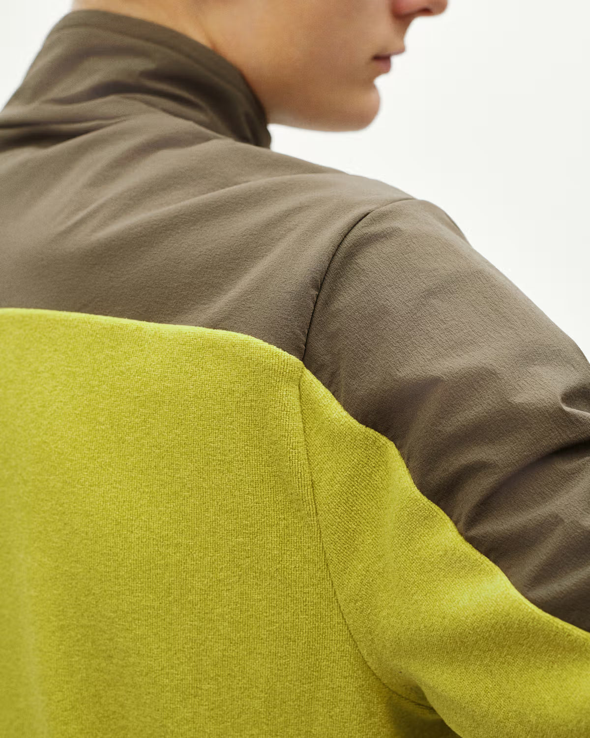 OFF-RACE LIGHT FLEECE HALF-ZIP - MOSS GREEN