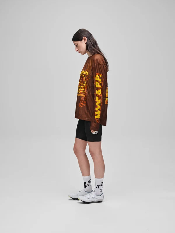 MAAP + PUBLIC POSSESSION MESH LS TEE - UMBER