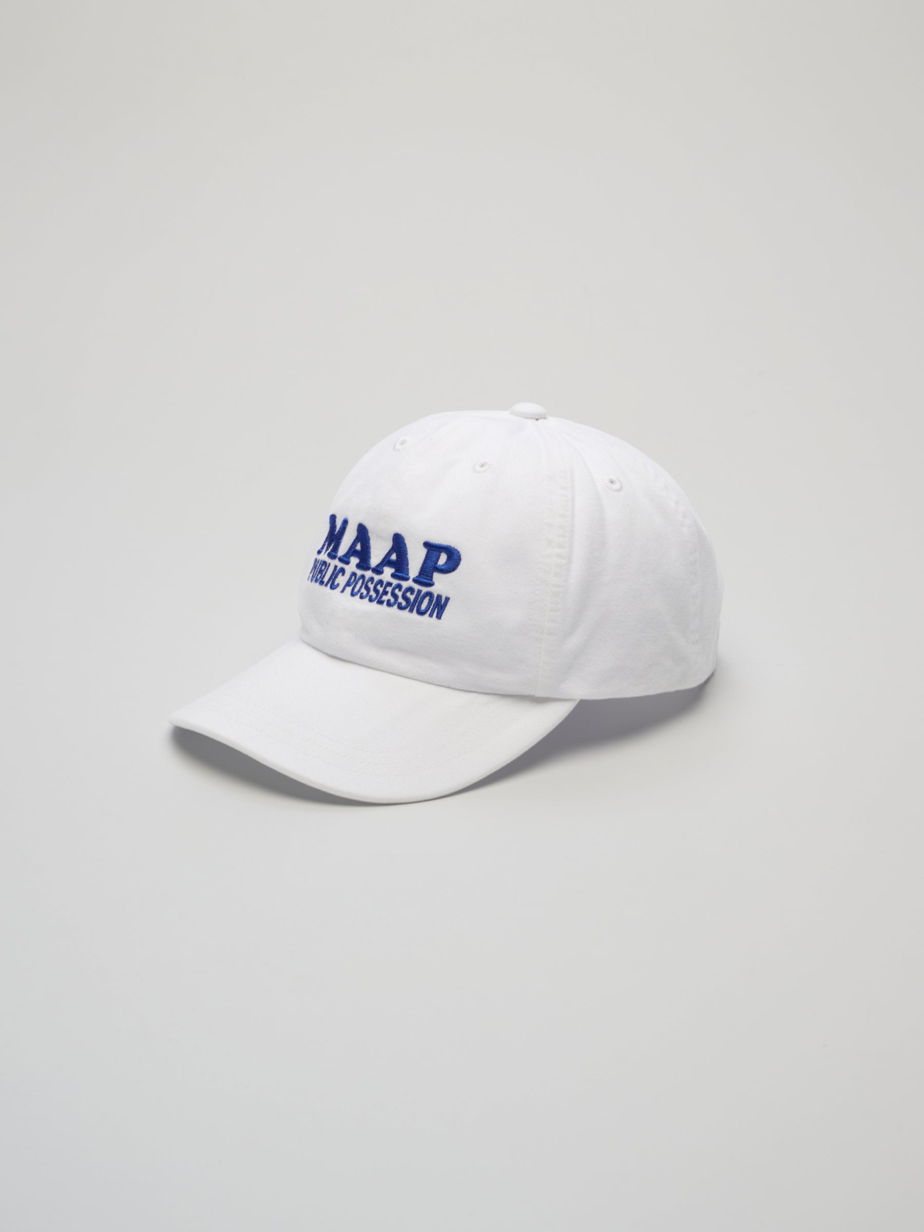 MAAP + PUBLIC POSSESSION 6 PANEL CAP - WHITE