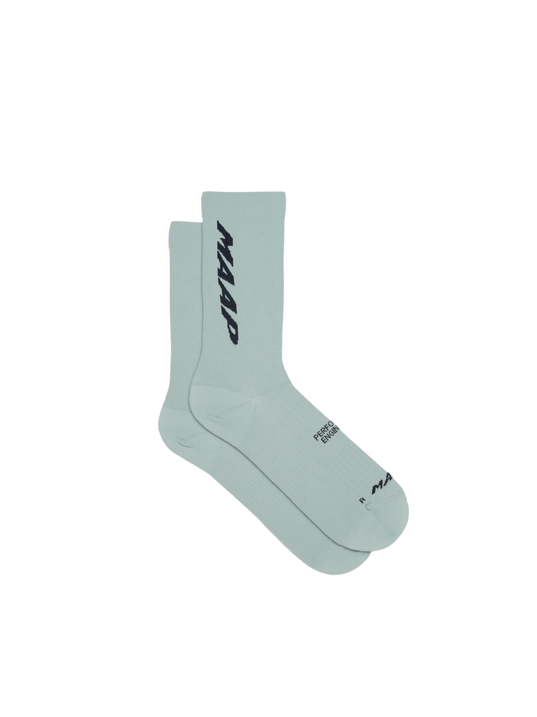 Team Sock in Aqua Grey, flat lay