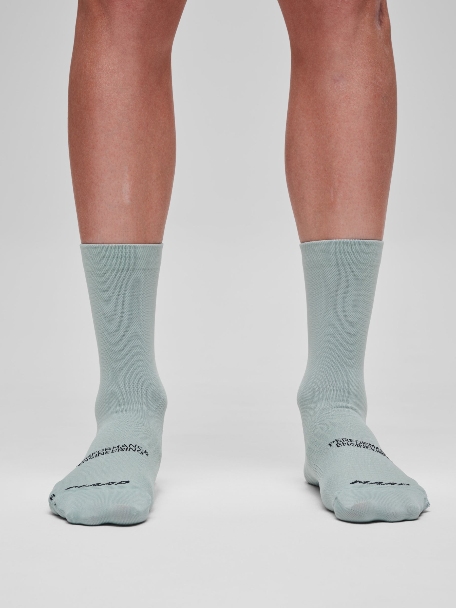 Team Sock in Aqua Grey: Engineered knit textures strategically placed for comfort and support.