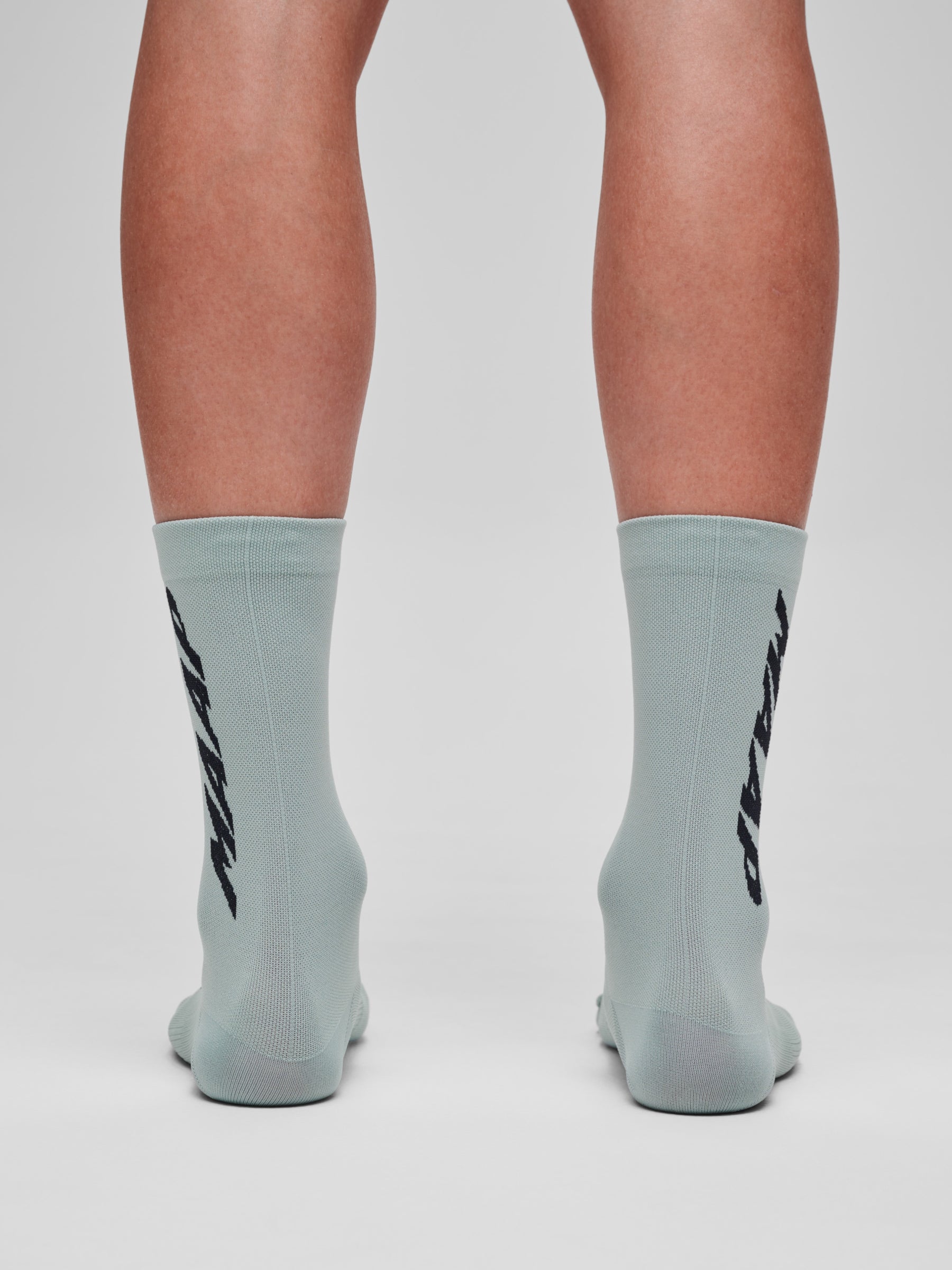 Team Sock in Aqua Grey: Padded underfoot for enhanced comfort.