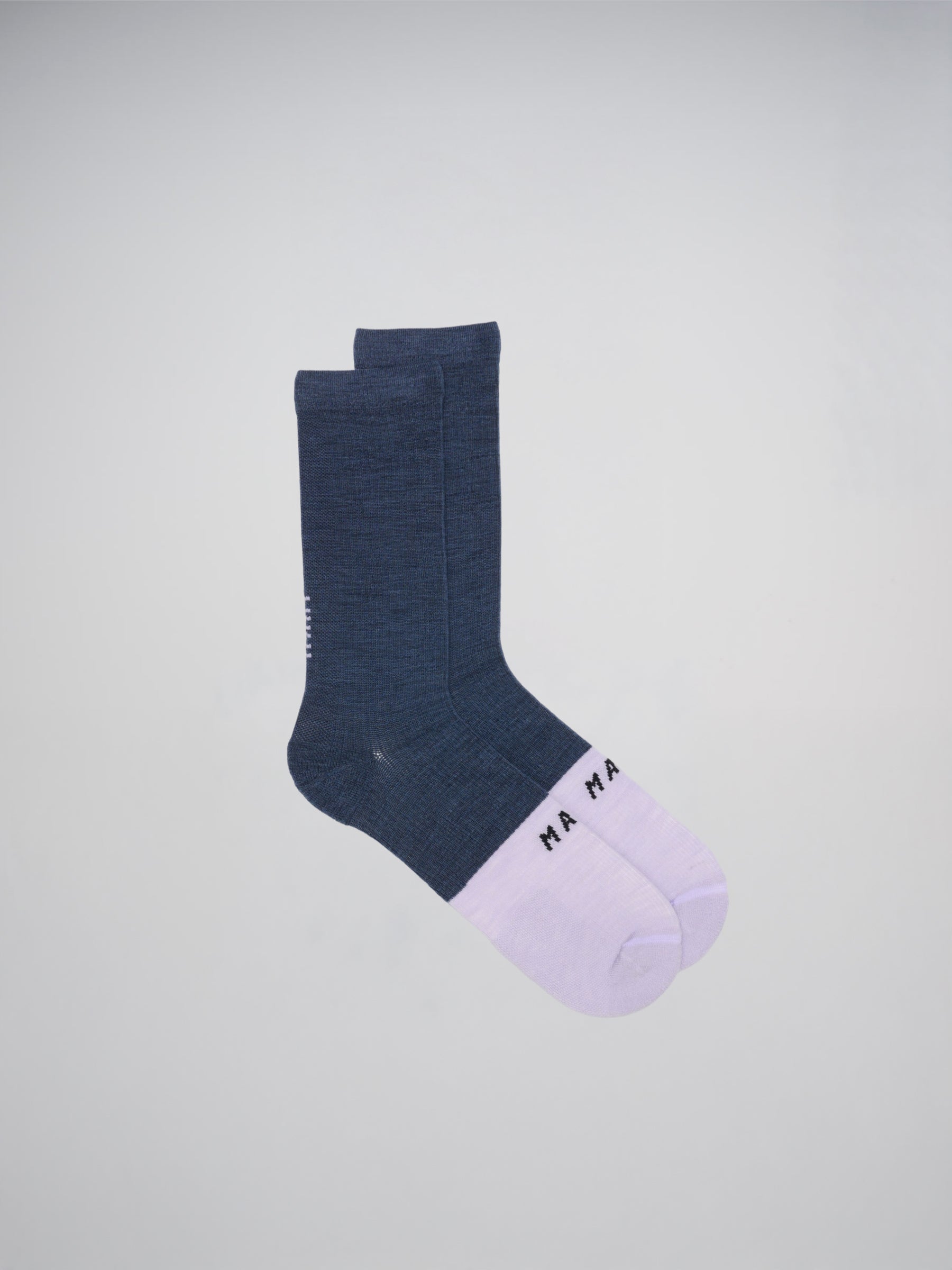 Team Merino Sock in Carbon Blue/Thistle: product image 4
