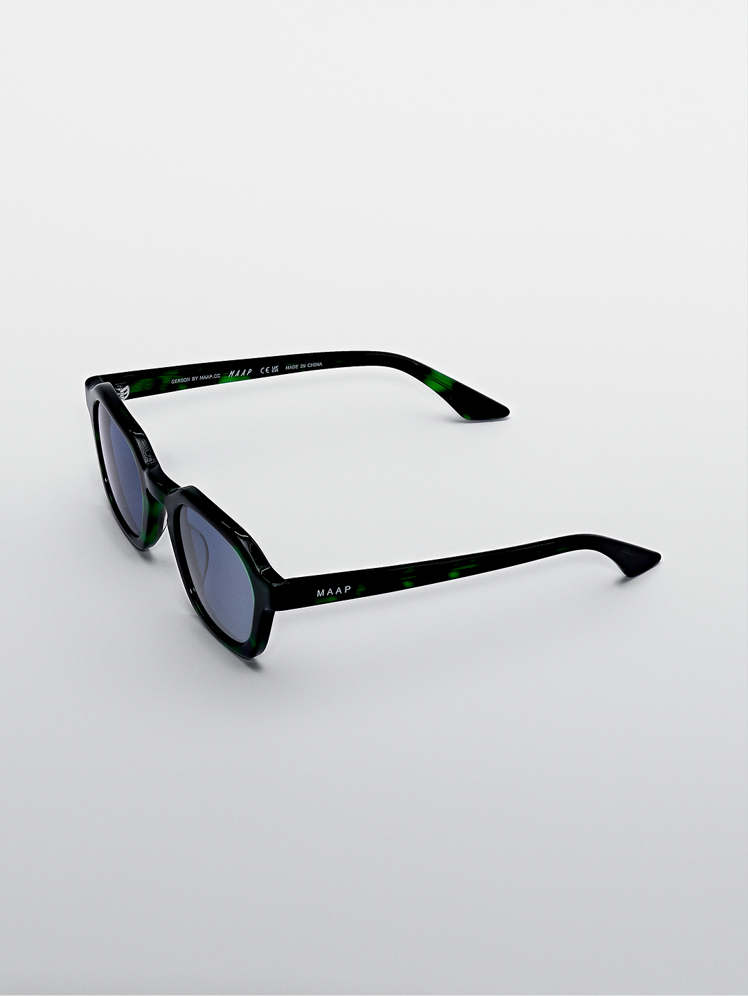 MAAP GERSON SUNGLASSES - GREEN TORTOISE