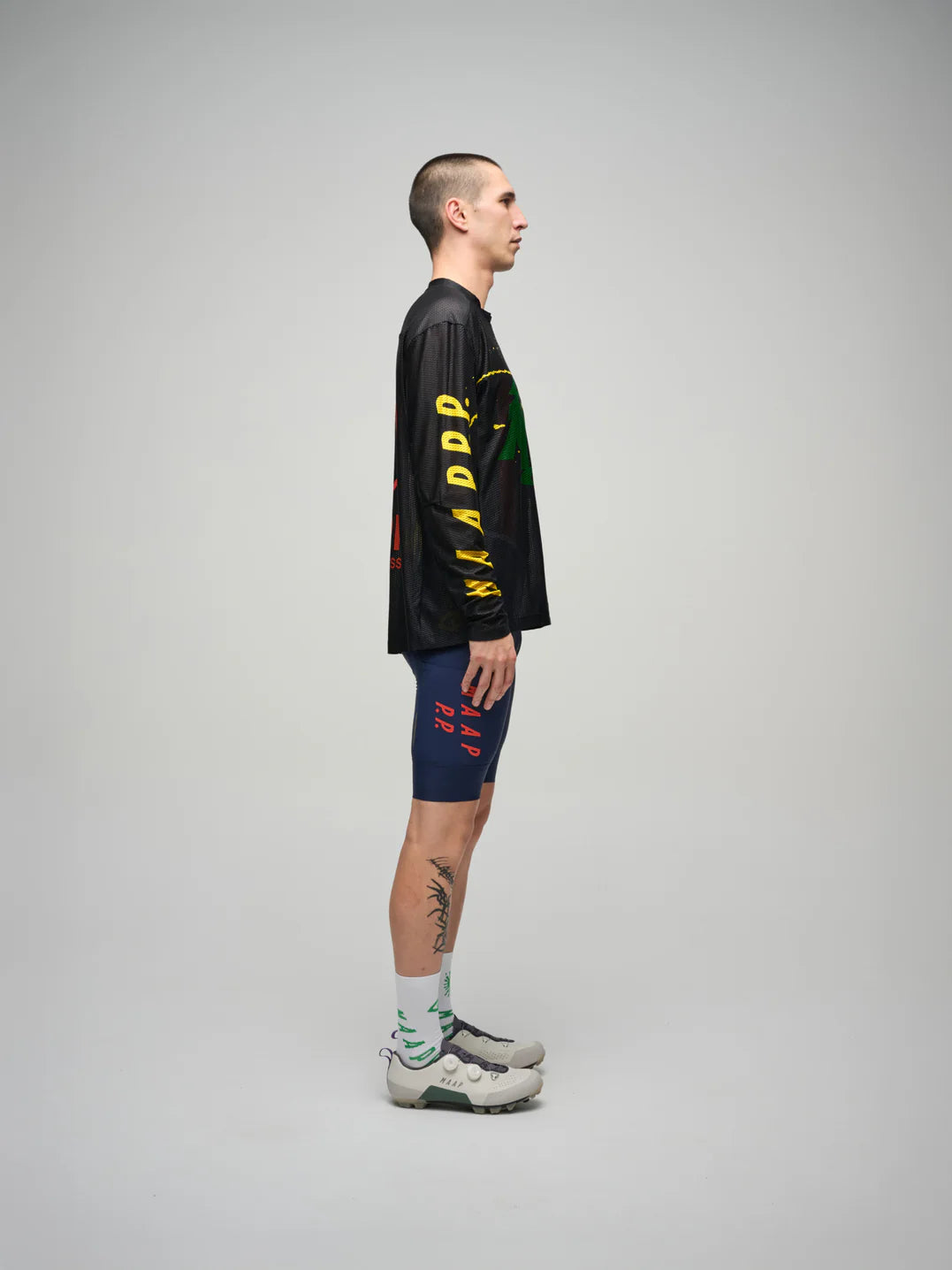MAAP + PUBLIC POSSESSION LS MESH TEE - BLACK