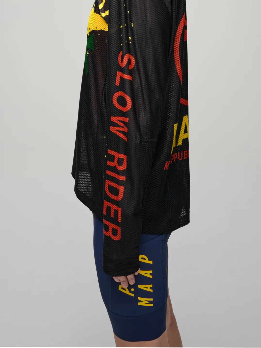 MAAP + PUBLIC POSSESSION LS MESH TEE - BLACK