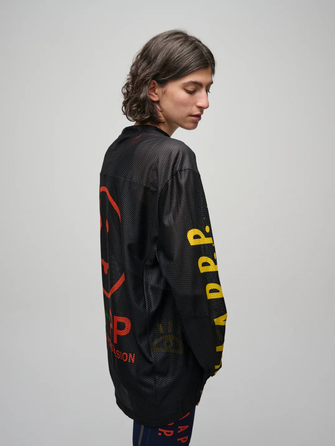 MAAP + PUBLIC POSSESSION LS MESH TEE - BLACK
