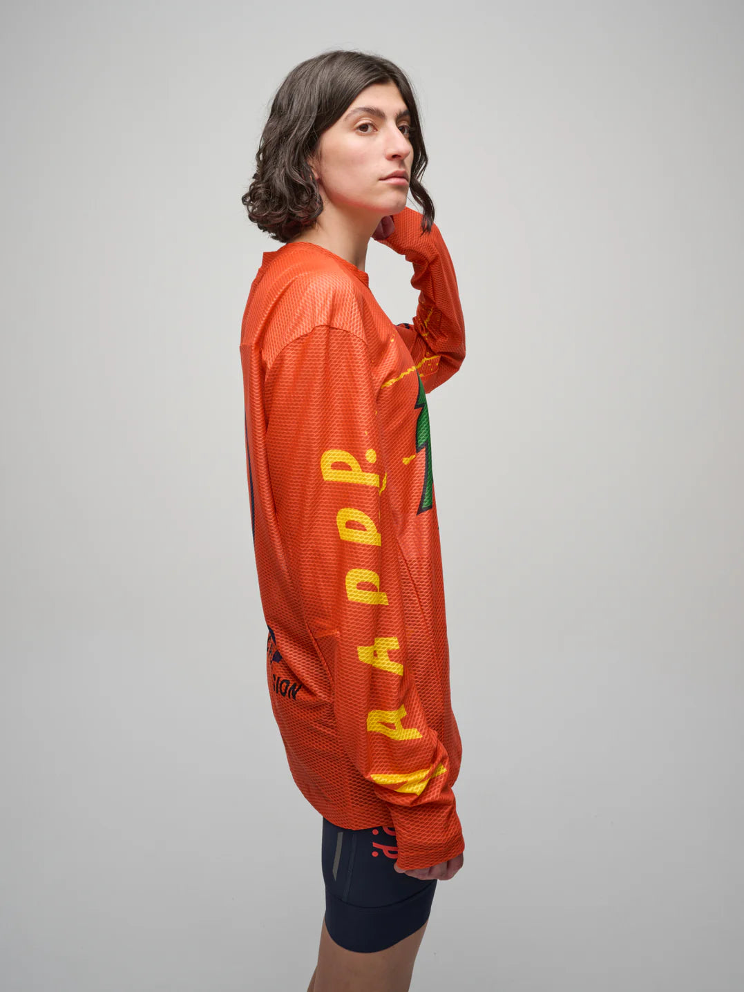 MAAP + PUBLIC POSSESSION LS MESH TEE - WARM RED