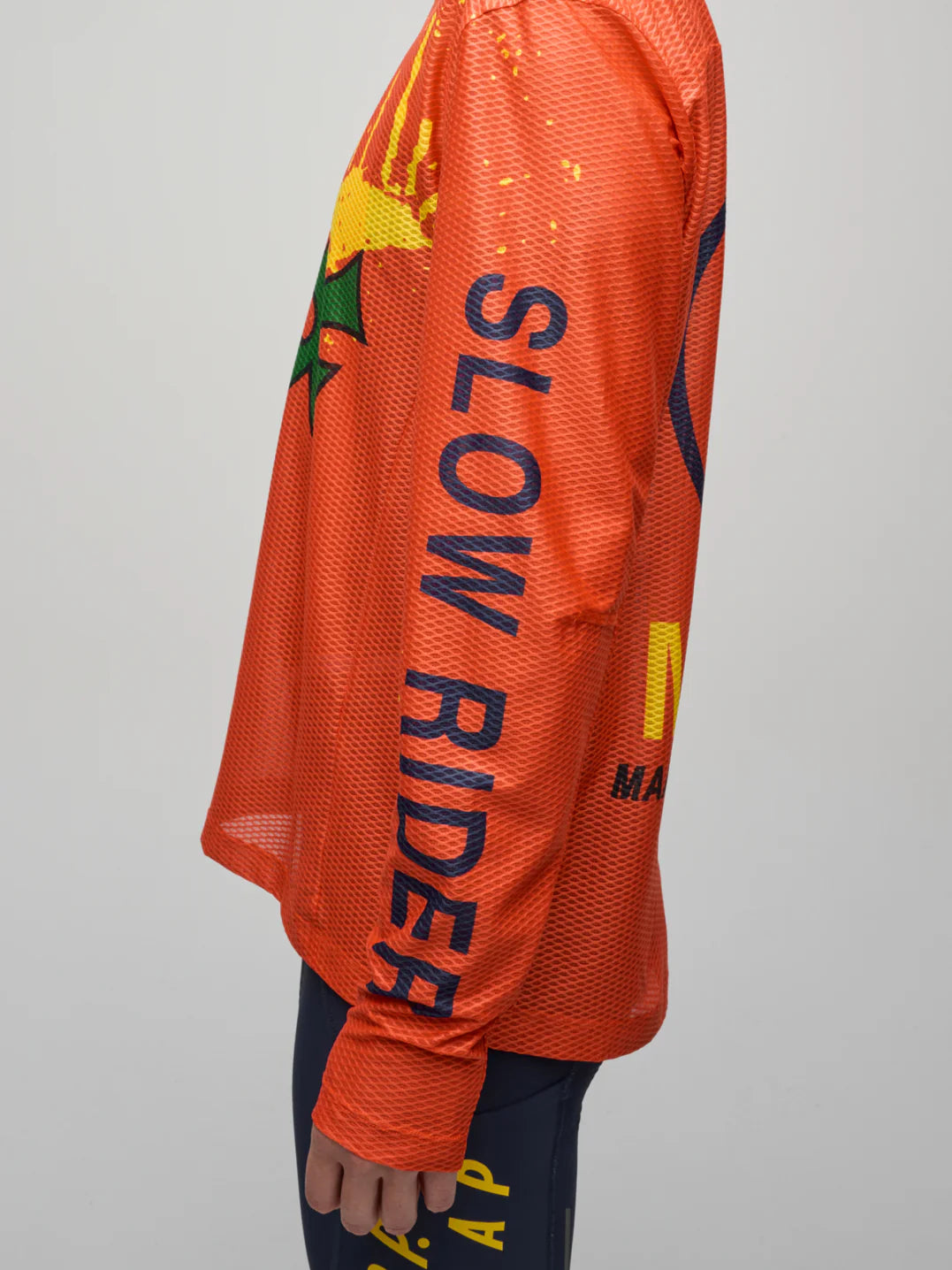 MAAP + PUBLIC POSSESSION LS MESH TEE - WARM RED