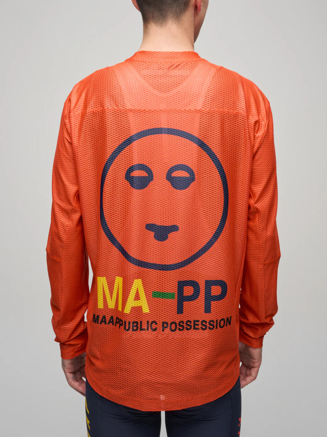 MAAP + PUBLIC POSSESSION LS MESH TEE - WARM RED