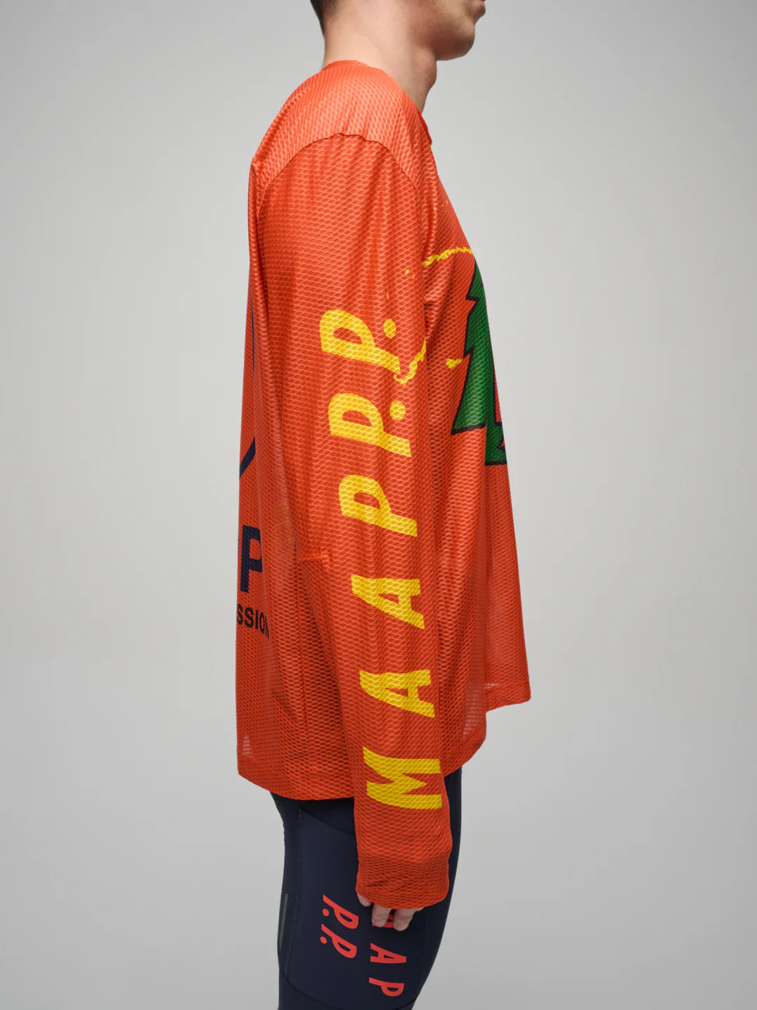 MAAP + PUBLIC POSSESSION LS MESH TEE - WARM RED