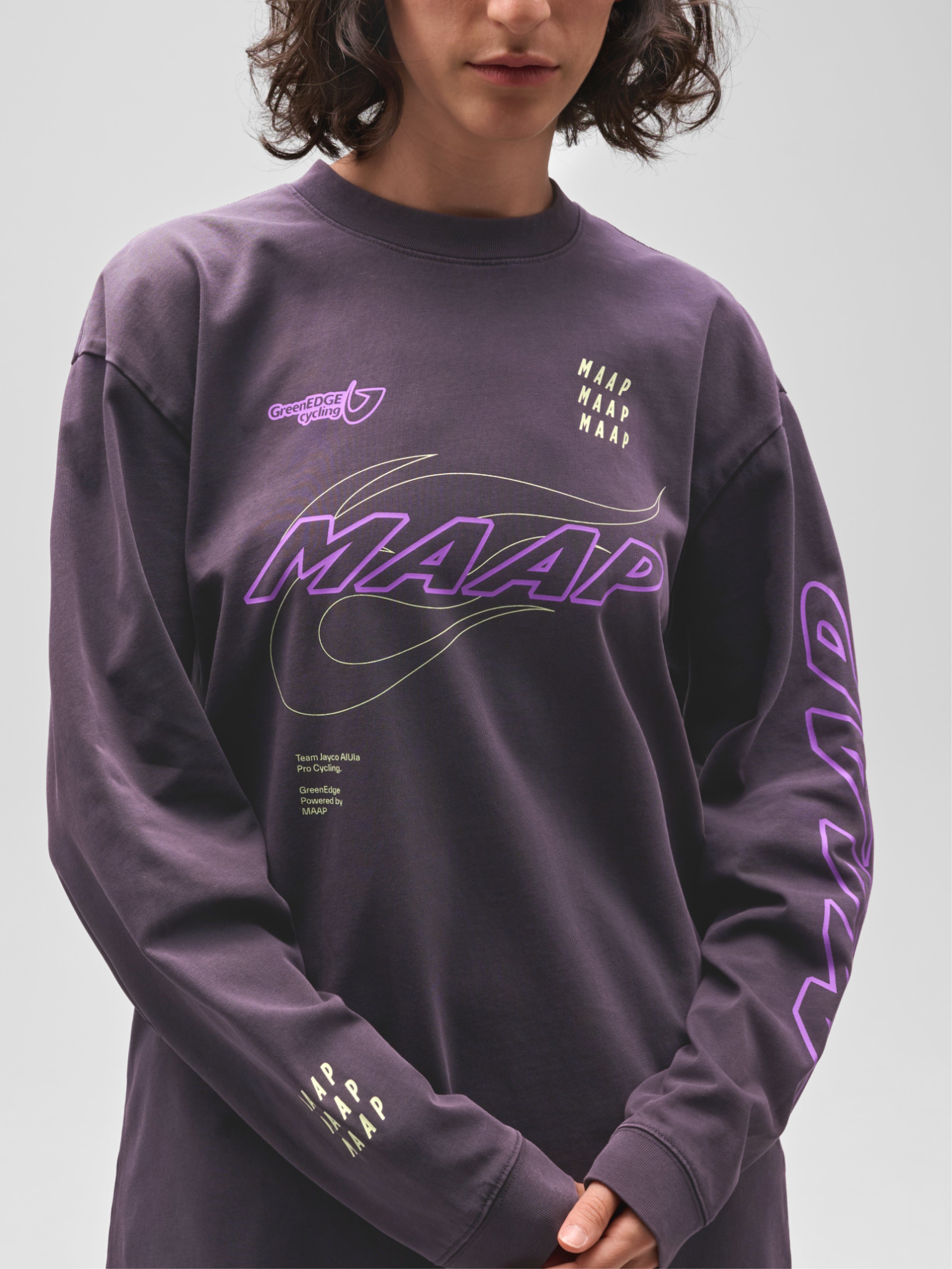 WORLDTOUR 26 LS TEE - GLOW INK