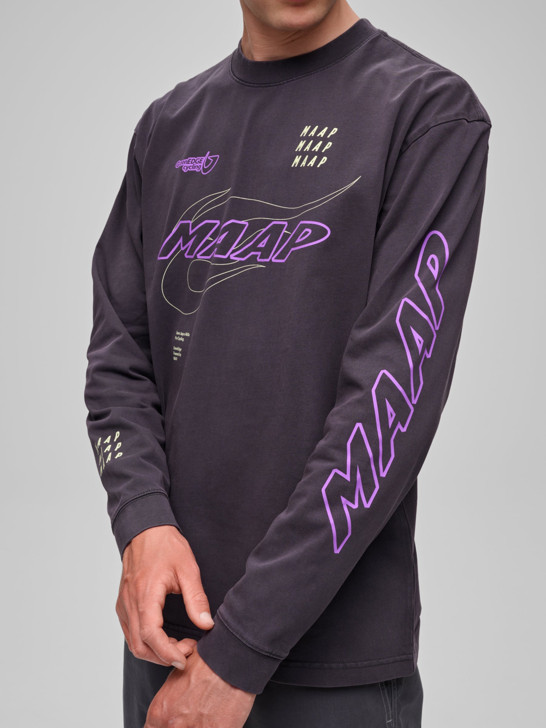 WORLDTOUR 26 LS TEE - GLOW INK