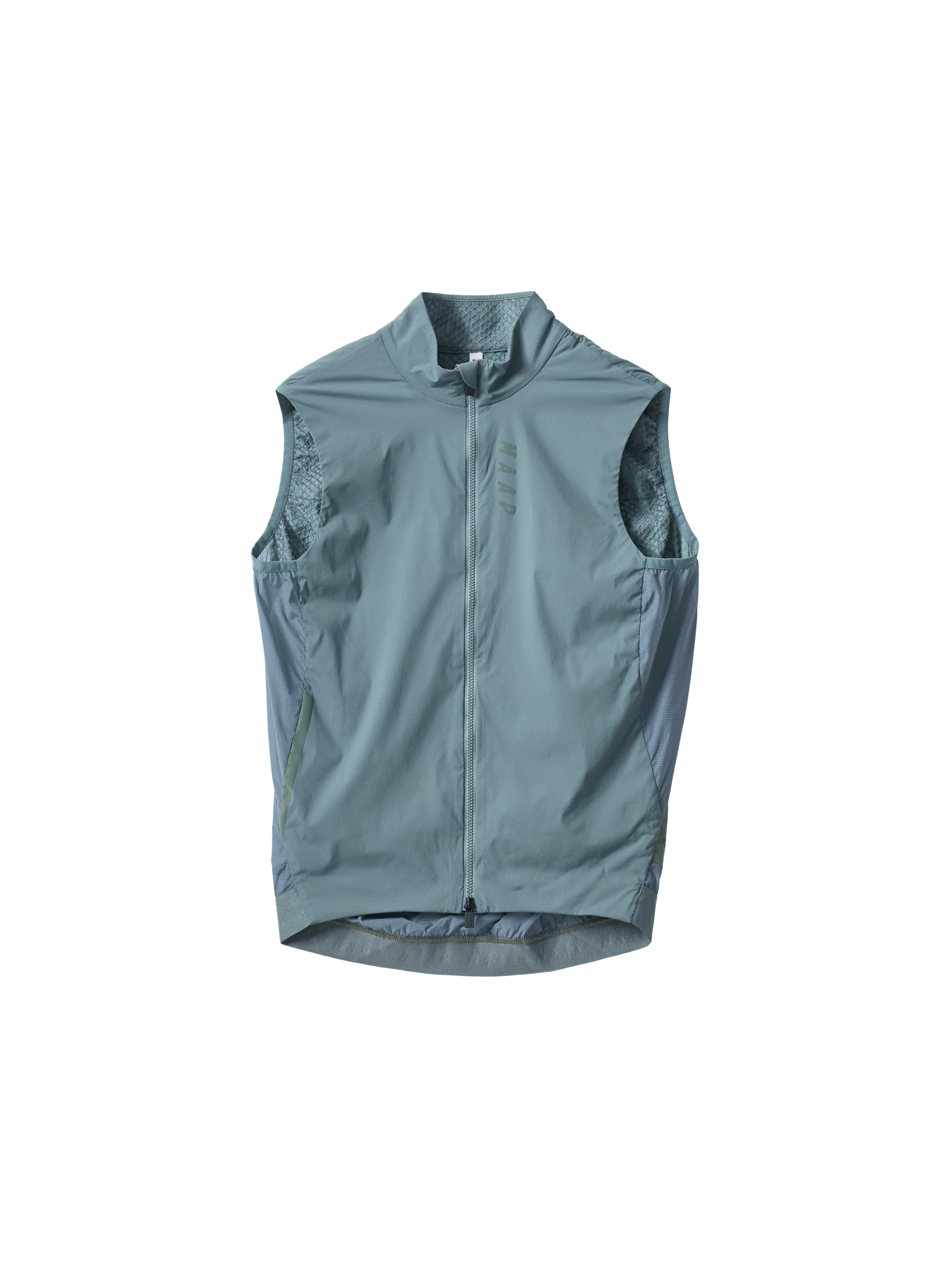 Team Flow+ Vest in Green Slate, flat lay