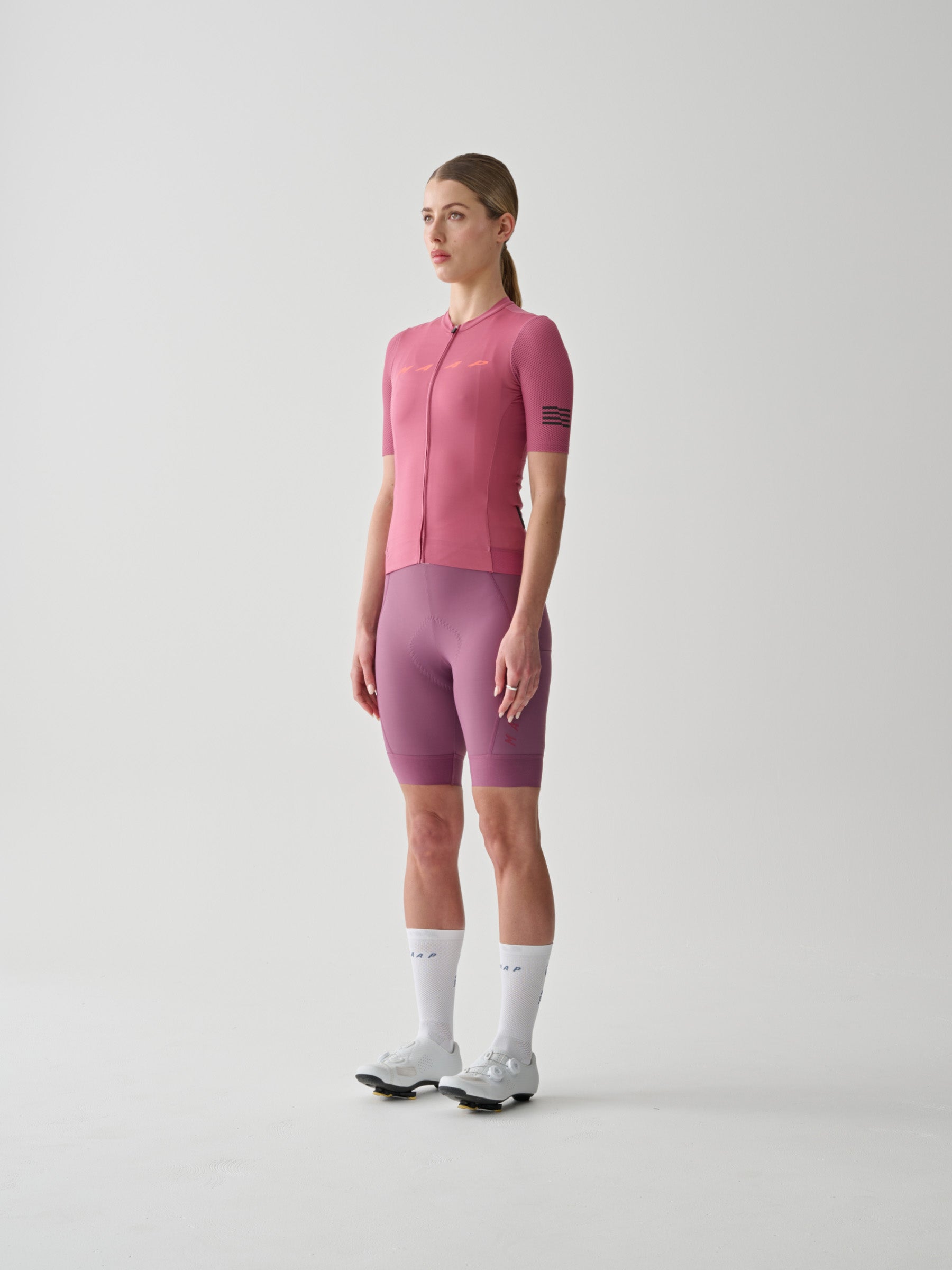 WOMEN'S TEAM BIB EVO CARGO - DARK MAUVE