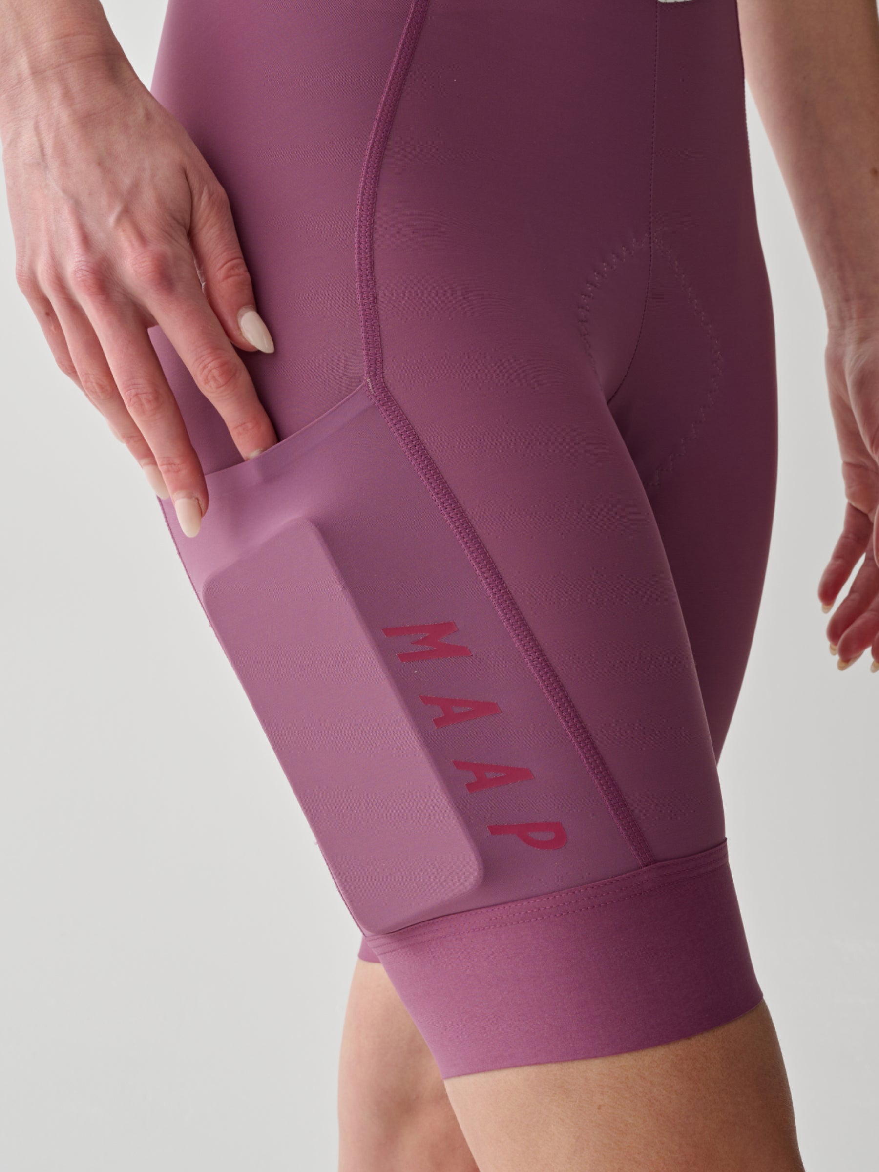 WOMEN'S TEAM BIB EVO CARGO - DARK MAUVE