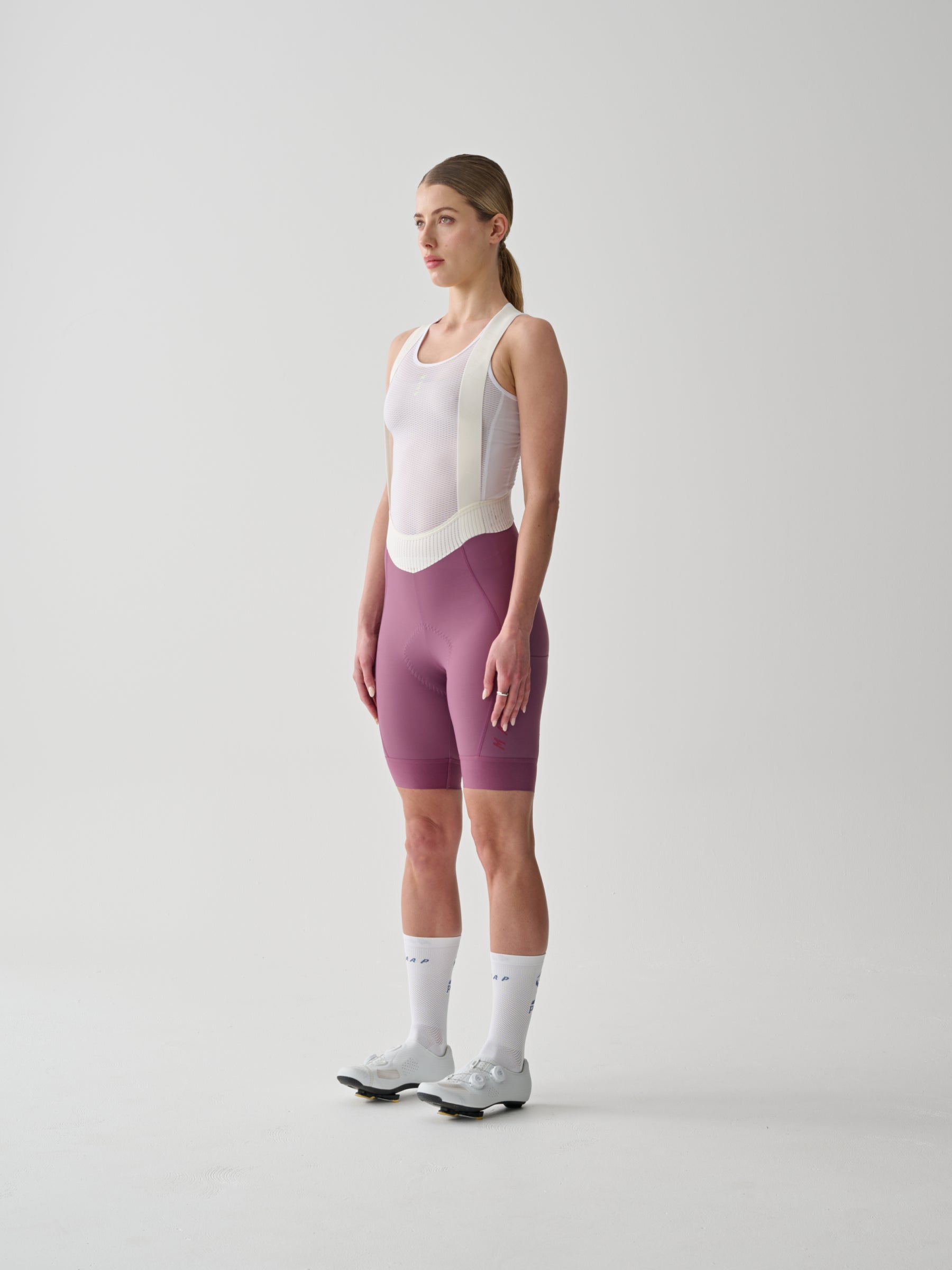 WOMEN'S TEAM BIB EVO CARGO - DARK MAUVE