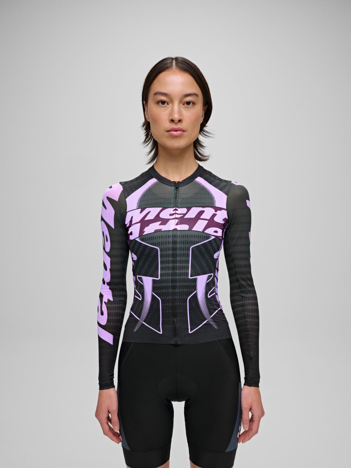 WOMEN'S PRO AIR LS JERSEY 3.0 - MENTAL ATHLETIC BLACK / VIOLET