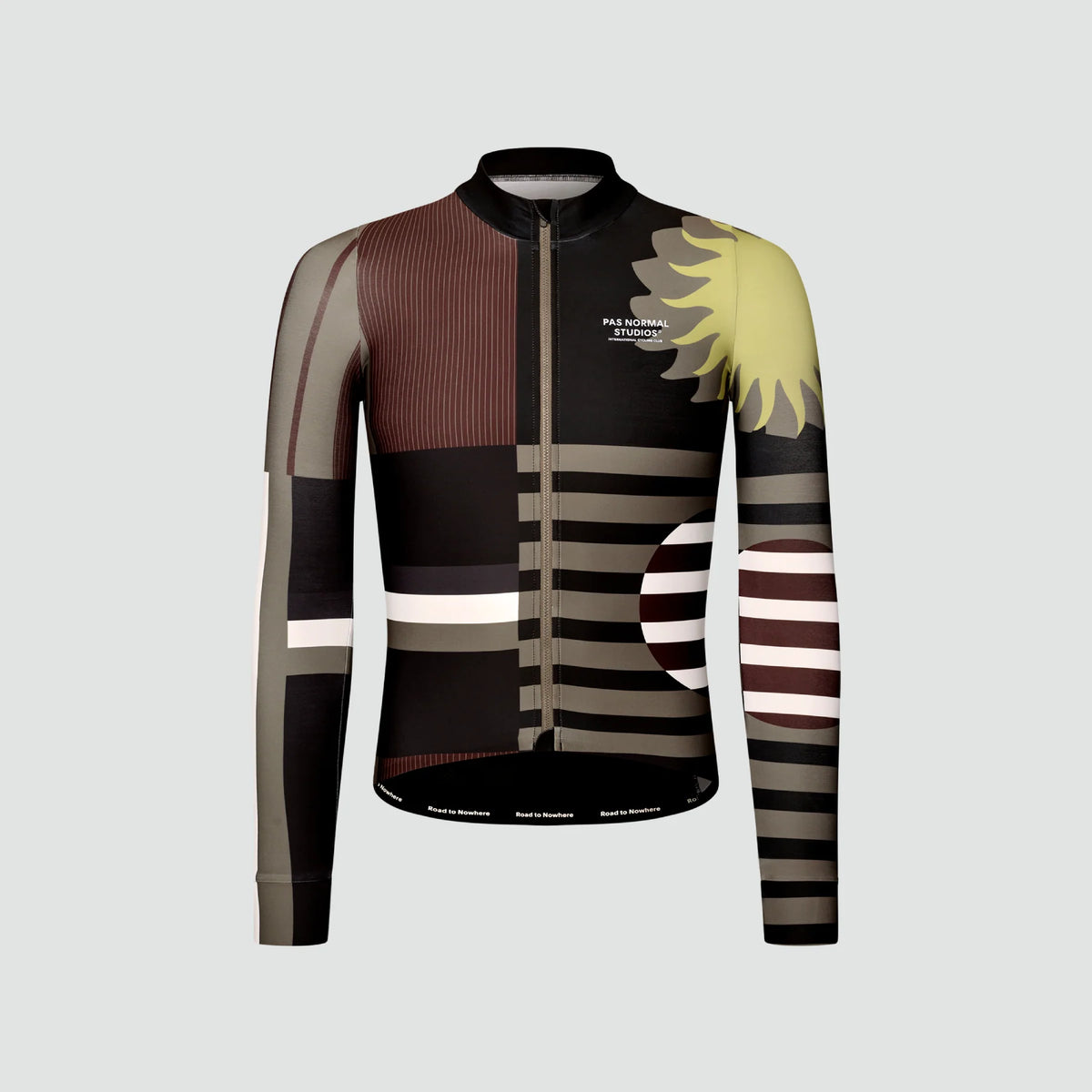 MECHANISM LONG SLEEVE JERSEY - AOP INTERNATIONAL DARK OLIVE